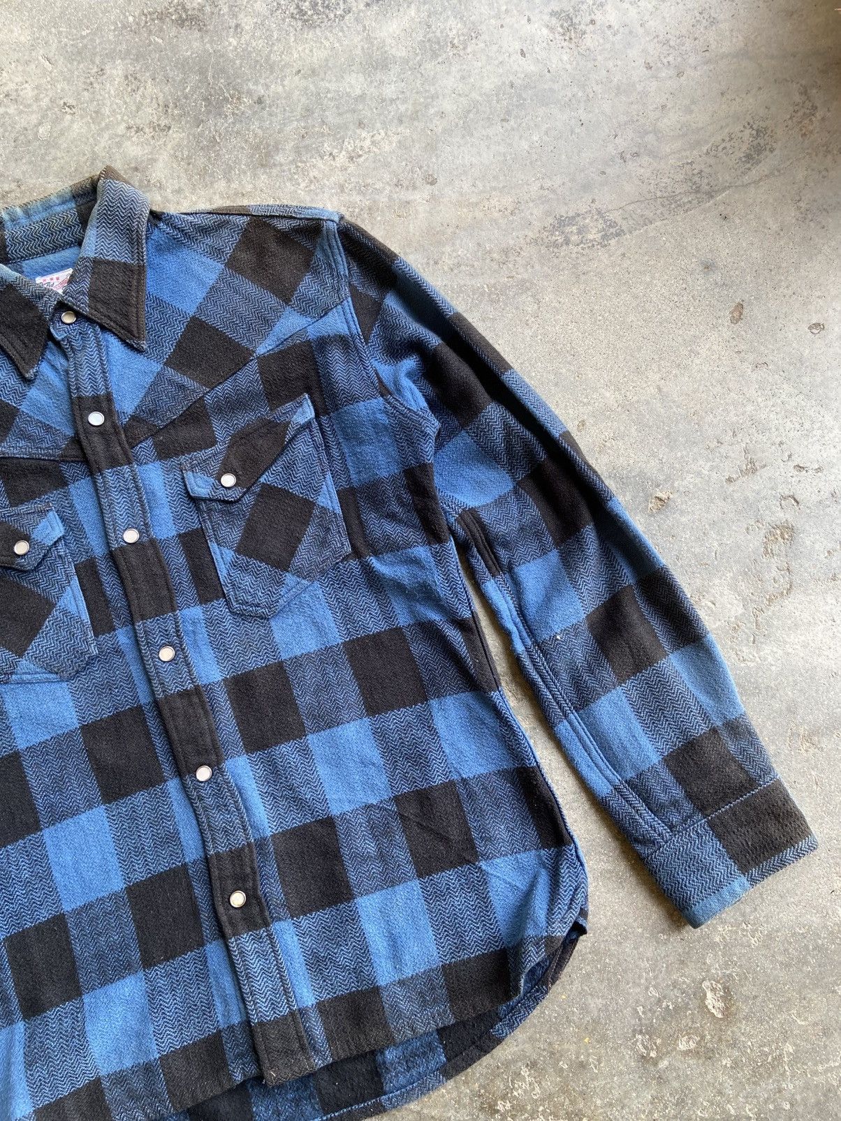 The Flat Head AMERICANA STYLE INDIGO FLANNEL Size US M / EU 48-50 / 2 - 3 Thumbnail
