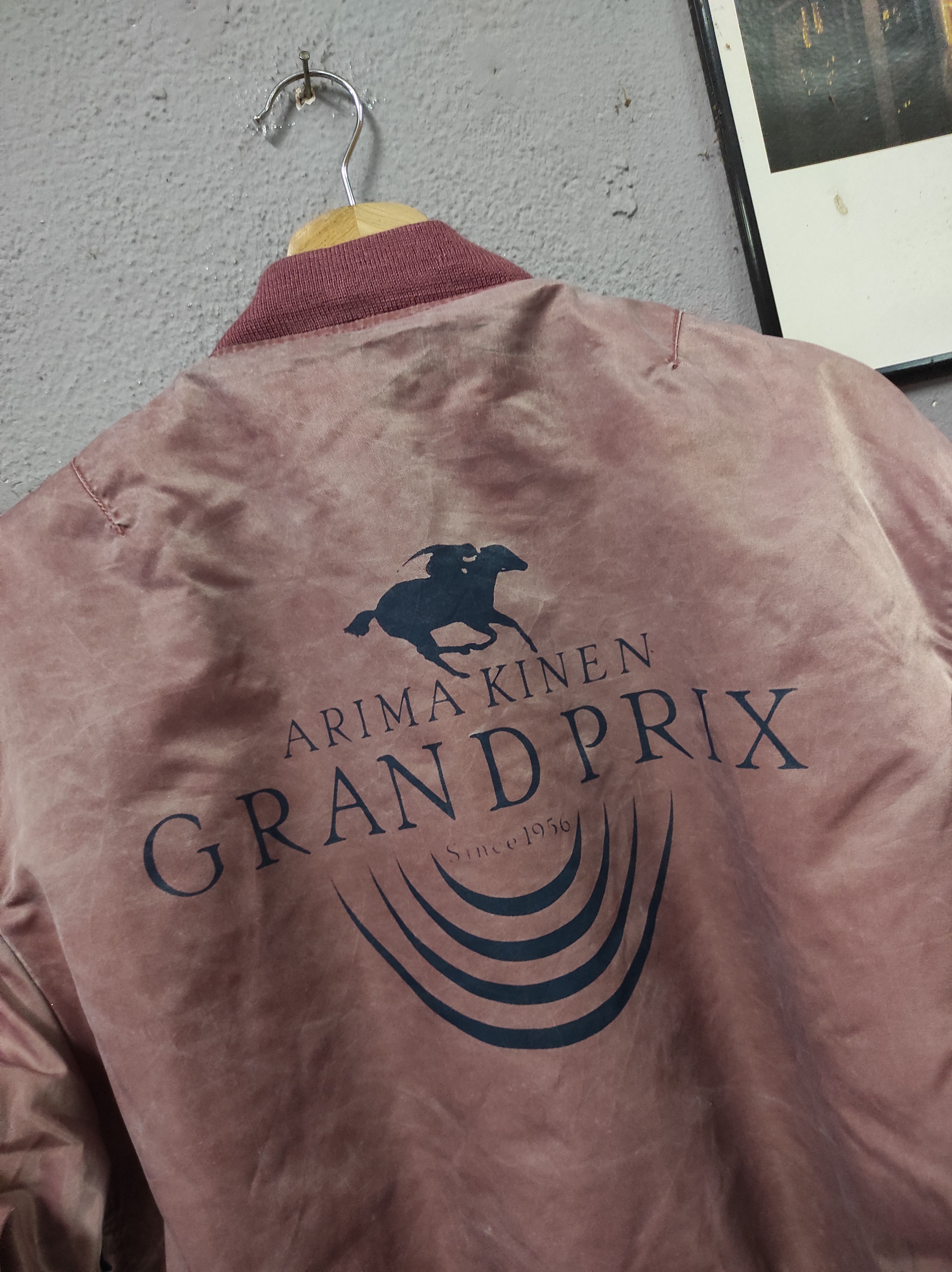 Vintage ARIMA KINEN GRAND PRIX MA 1 FLYERS REVESIBLE BOMBER JACKET Size US M / EU 48-50 / 2 - 2 Thumbnail