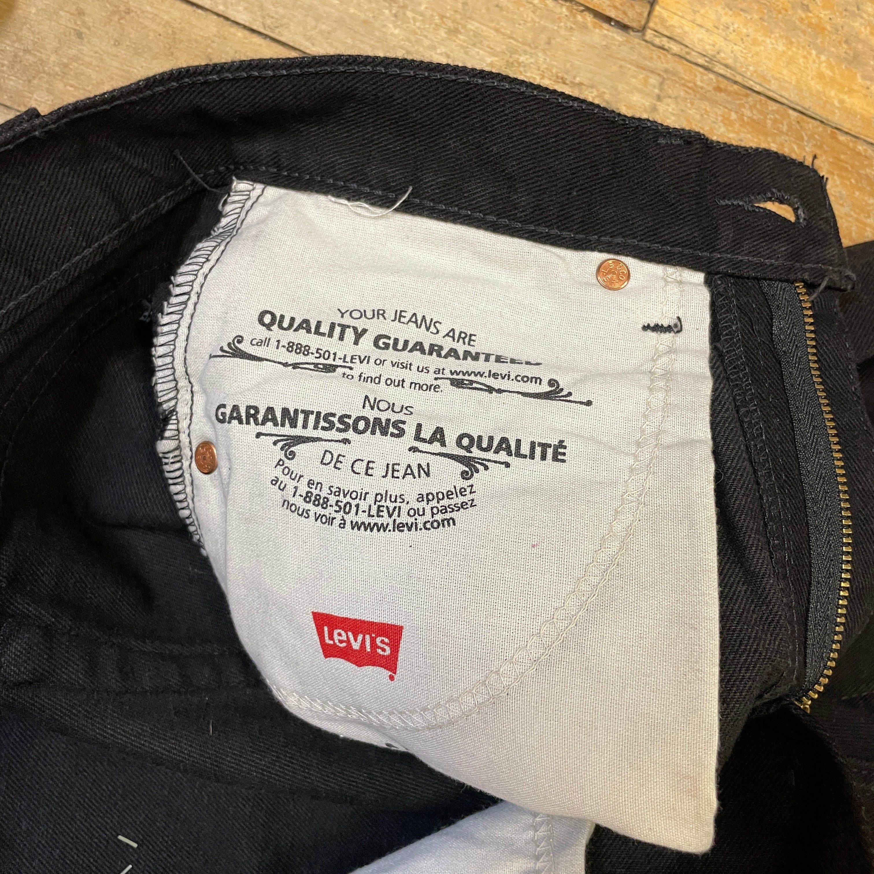 Levi's Deadstock Vintage Levi's Black 516 Slim Fit Straight Leg Denim Jeans Made In Canada 29" Waist Size US 29 - 6 Thumbnail