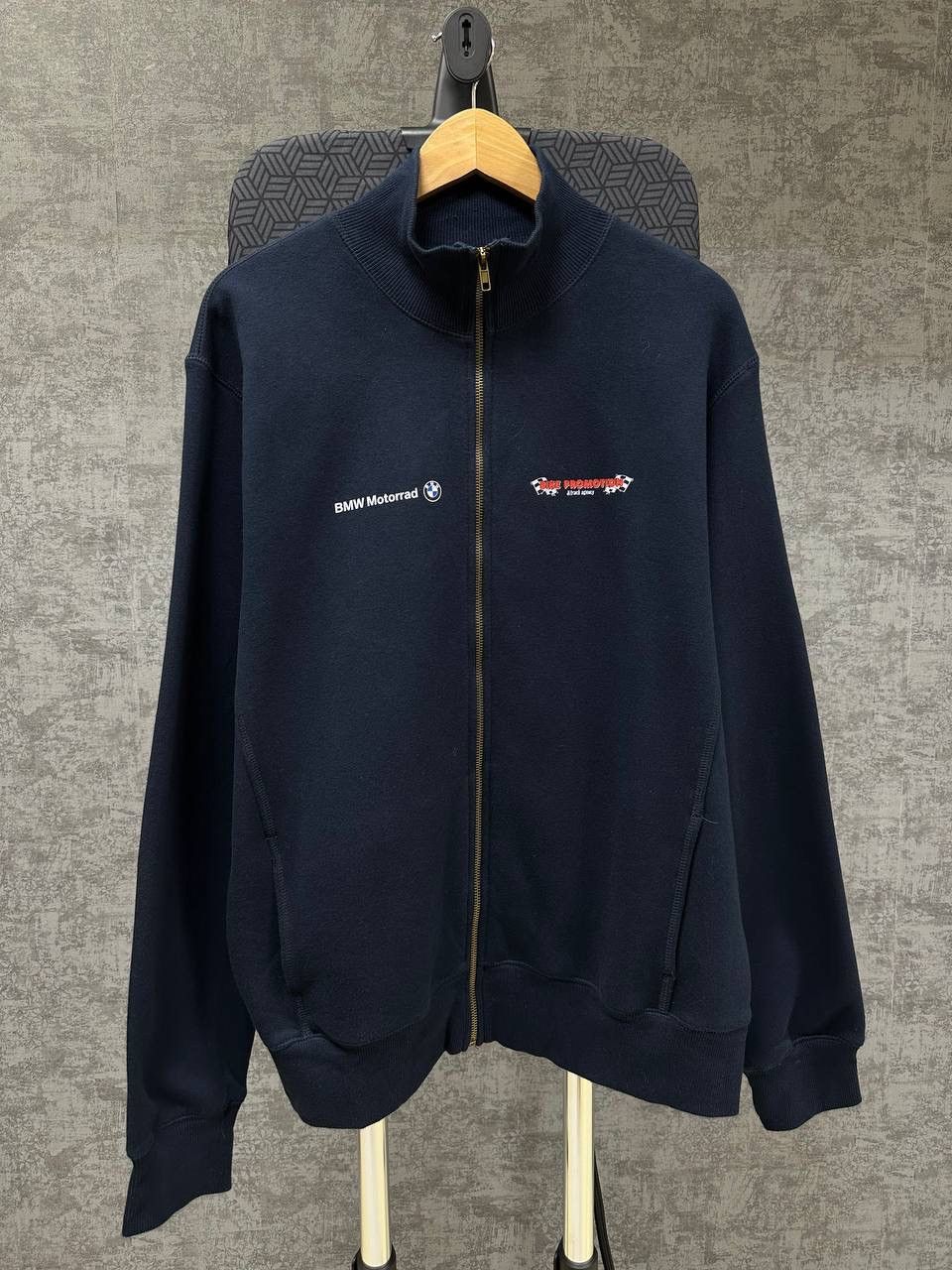 BMW × Vintage Vintage BMW Racing Big Logo Zip Hoodie Size US L / EU 52-54 / 3 - 5 Thumbnail
