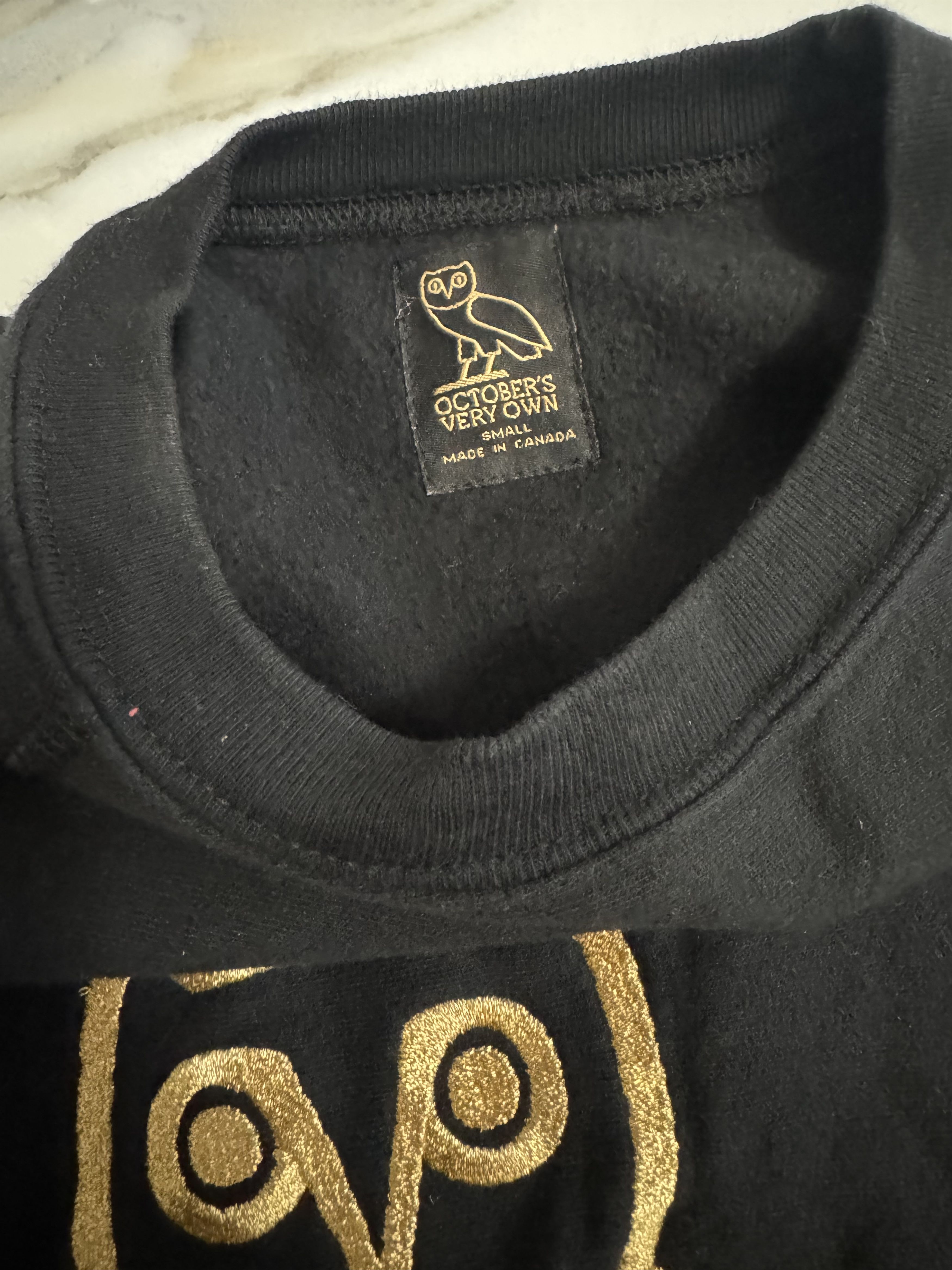 October's Very Own Black Embroidered OVO Crewneck Sweater Size US S / EU 44-46 / 1 - 5 Thumbnail