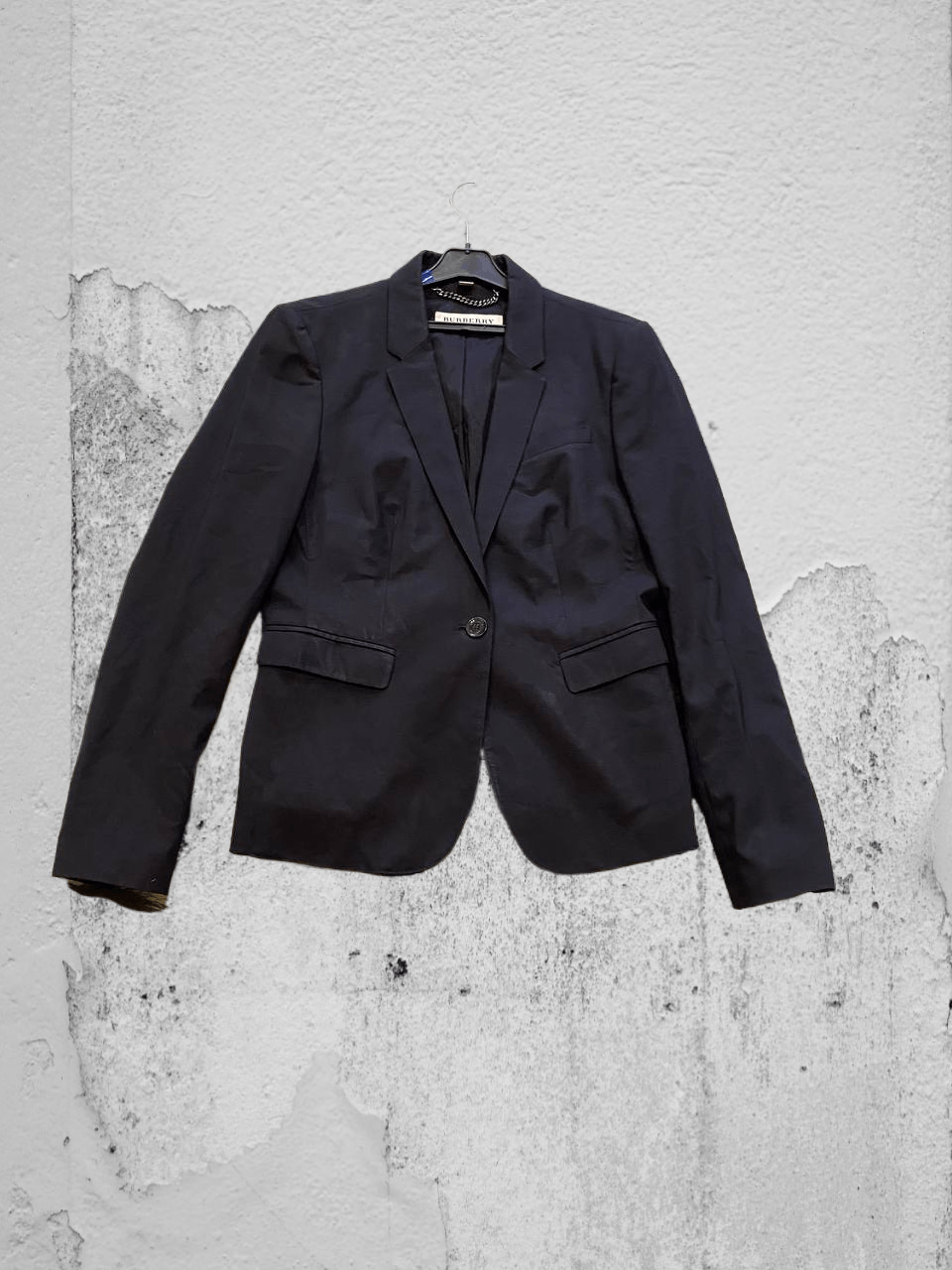 Burberry Blazer Vintage black Burberry luxury streetwear Y2K Size L / US 10 / IT 46 - 1 Thumbnail