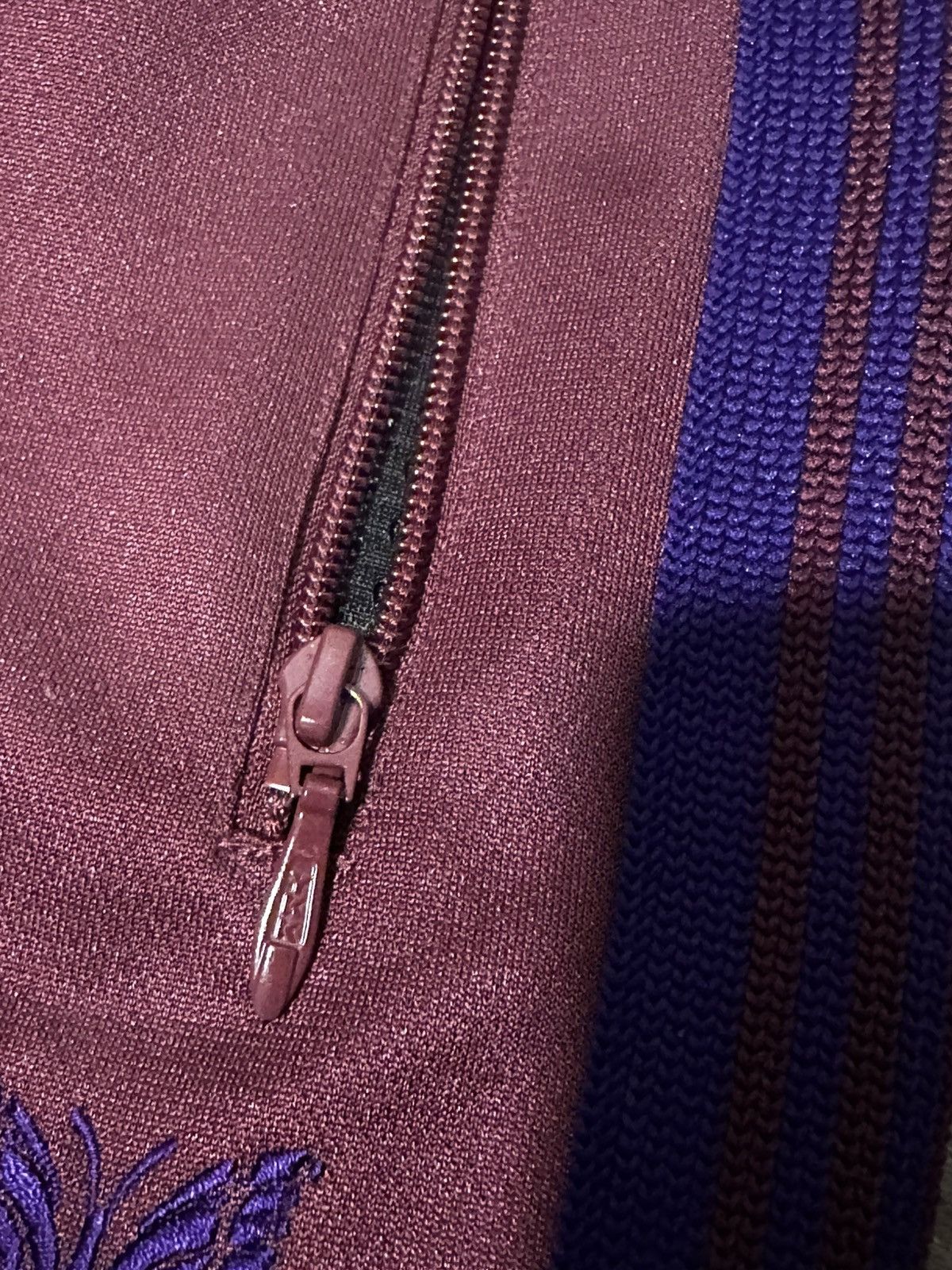 Needles Needles Japan Burgundy Track Pants Size US 29 - 6 Thumbnail