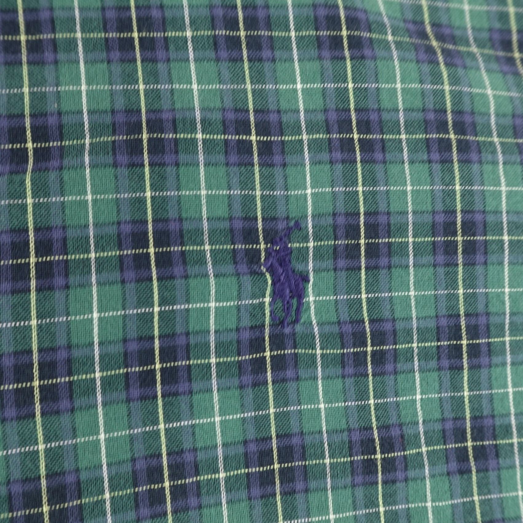 Ralph Lauren RALPH LAUREN Plaid Button-Up Shirt Mens Large Green Tartan Long Sleeve Collared Workwear Size US L / EU 52-54 / 3 - 3 Thumbnail