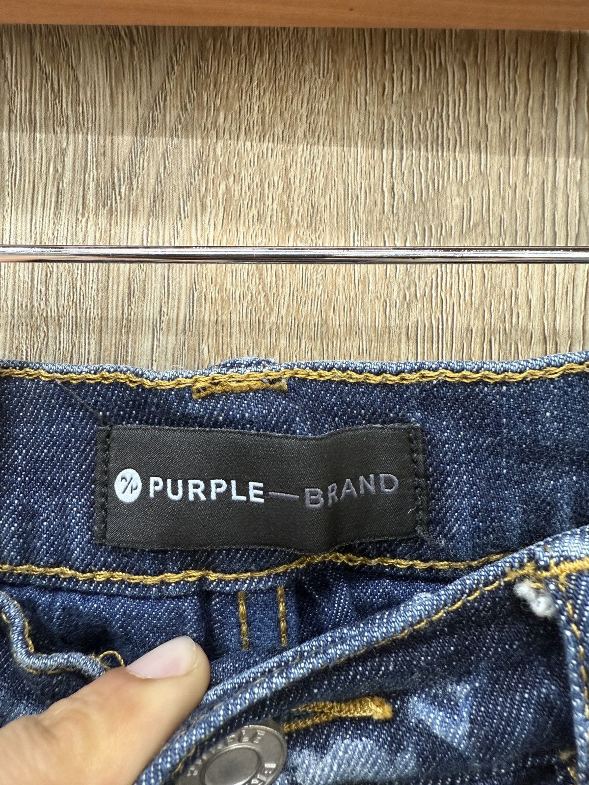 Purple Purple Blue Denim Jeans Size US 32 / EU 48 - 5 Thumbnail