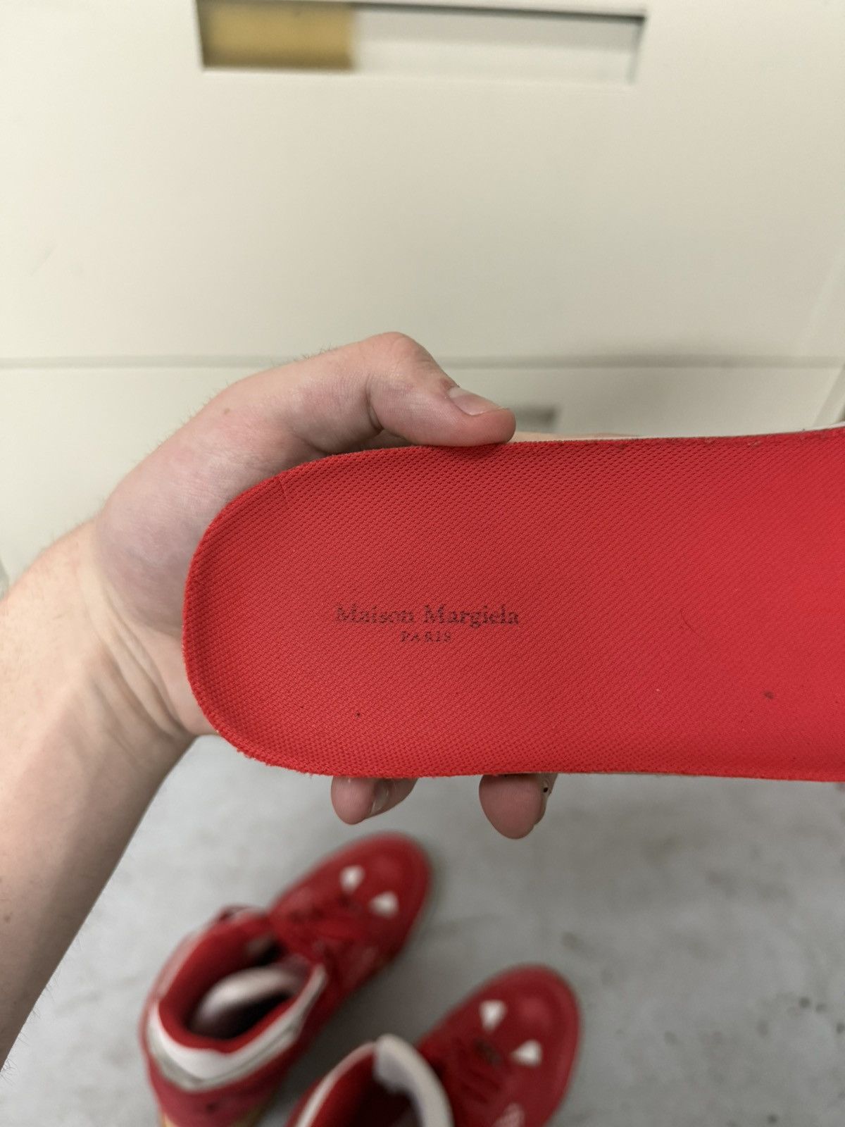 Maison Margiela Maison Margirla DDSTCK Hightop Red Size US 9 / EU 42 - 17 Thumbnail