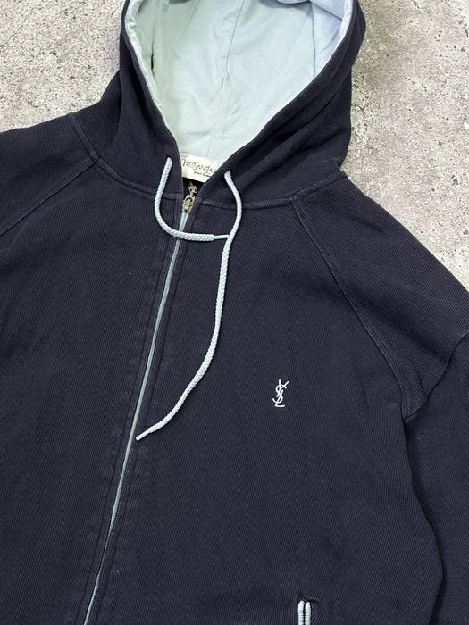 Vintage Vintage YSL Yves Saint Laurent Casual Logo Zip Hoodie