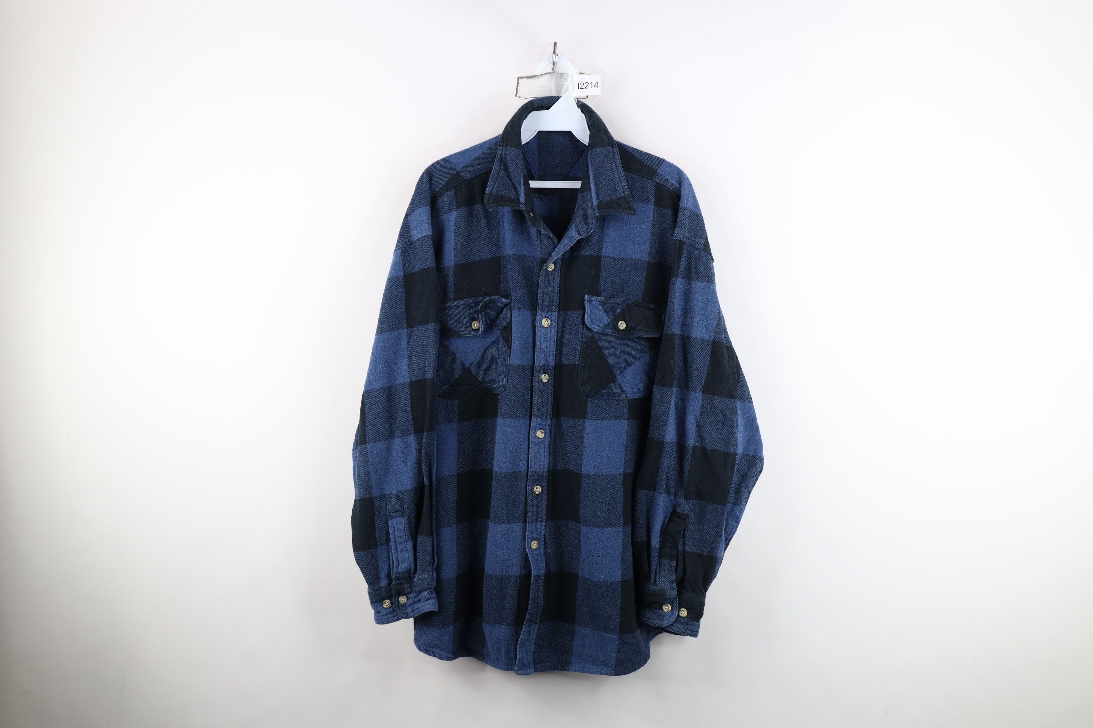 Vintage Vintage 90s Y2K Streetwear Heavyweight Flannel Button Shirt Size US XXL / EU 58 / 5 - 1 Thumbnail