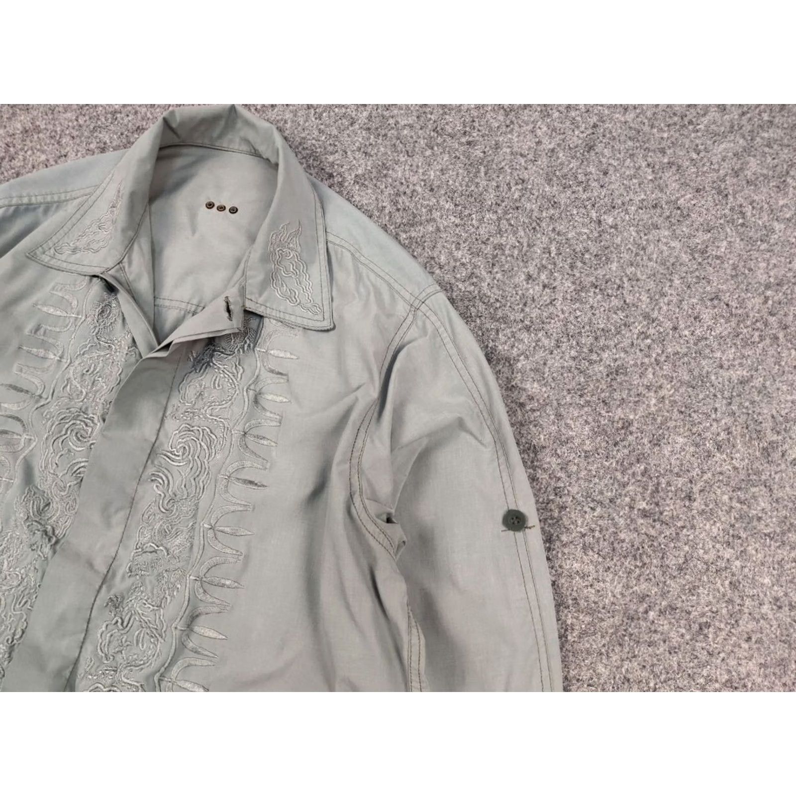 Maharishi VINTAGE Maharishi Cotton Japan Embroidered Logo Bomber Jacket Mens M Ashen gray Embroidered Logo 90s Army Designer Bomber Jacket Size US M / EU 48-50 / 2 - 6 Thumbnail