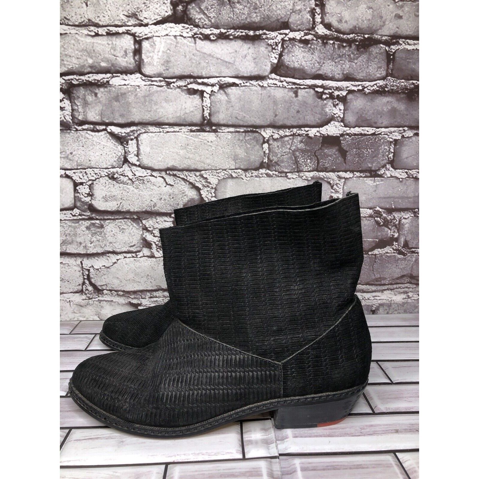 Joe's Joe's Black Suede Leather Western Casual Pull On Heel Boots Size US 7 / IT 37 - 13 Thumbnail