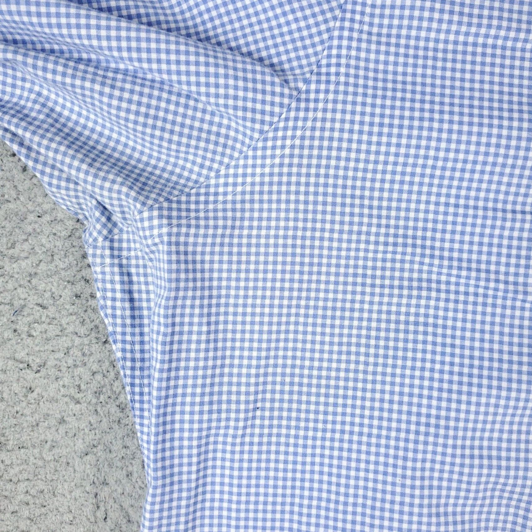 Ralph Lauren Ralph Lauren Dress Shirt Mens Size 17 Blue Check Long Sleeve Button-Down Size 46R - 3 Thumbnail