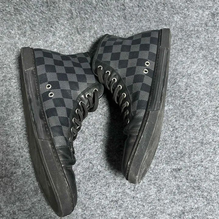 Louis Vuitton Louis Vuitton Classic Checkered High-Top Sneakers -2508 Size US 8.5 / EU 41-42 - 7 Thumbnail