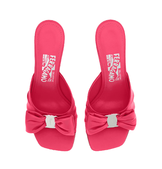 Salvatore Ferragamo o1s1rm0924 Vara Bow Slide in Fuchsia Size US 9.5 / IT 39.5 - 5 Thumbnail