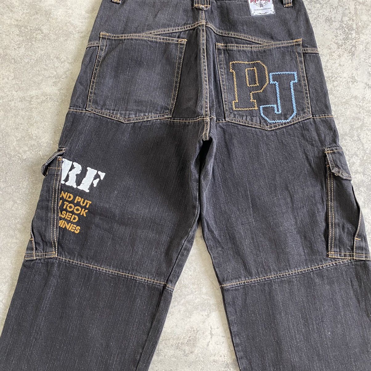 Japanese Brand 2000’s Y2K PJ’S Surf Japan Cargo Baggy Vintage Denim Jeans Size US 32 / EU 48 - 17 Thumbnail