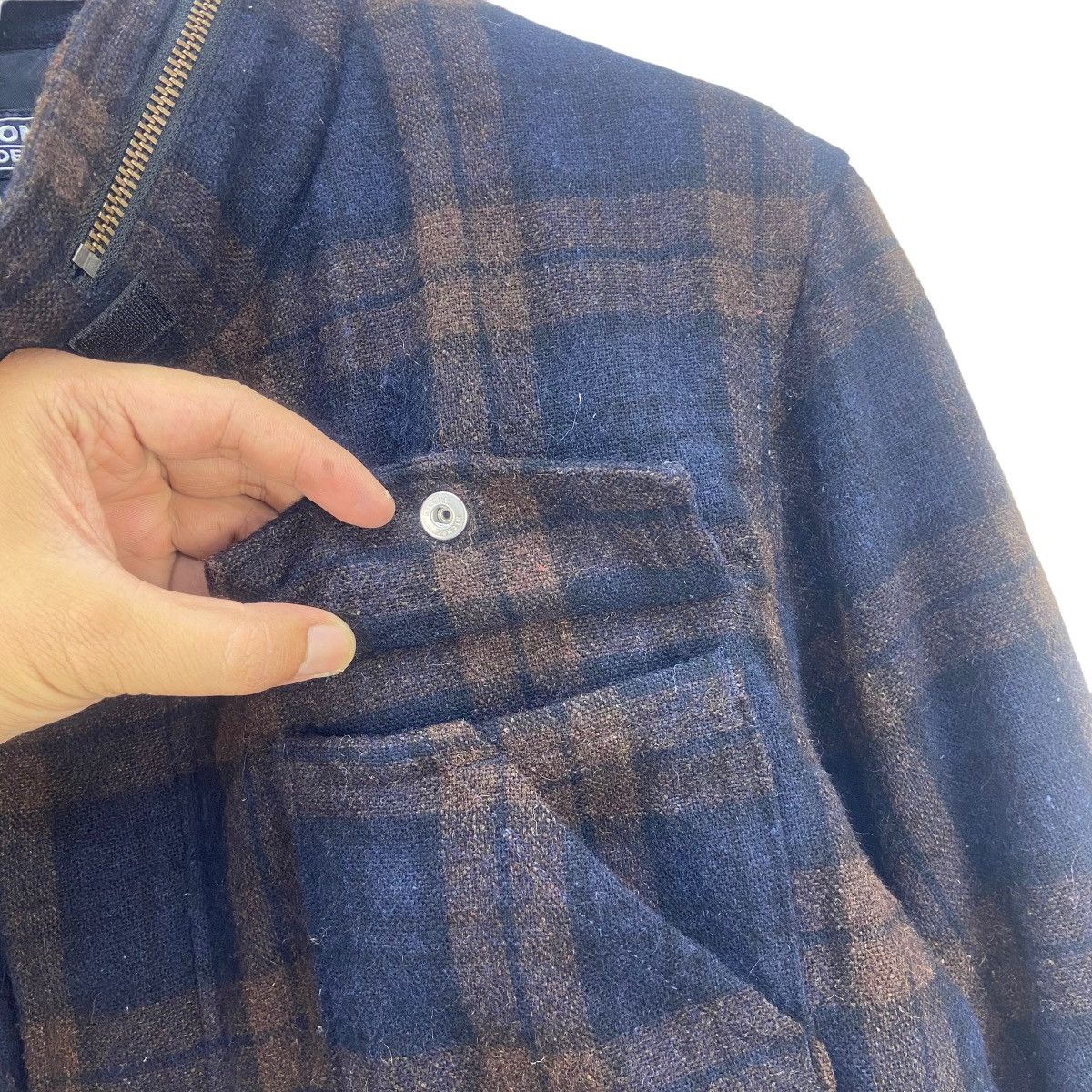 Good Enough Vintage Resonate Good Enough Checkered Plaid Wool Jacket Size US S / EU 44-46 / 1 - 13 Thumbnail