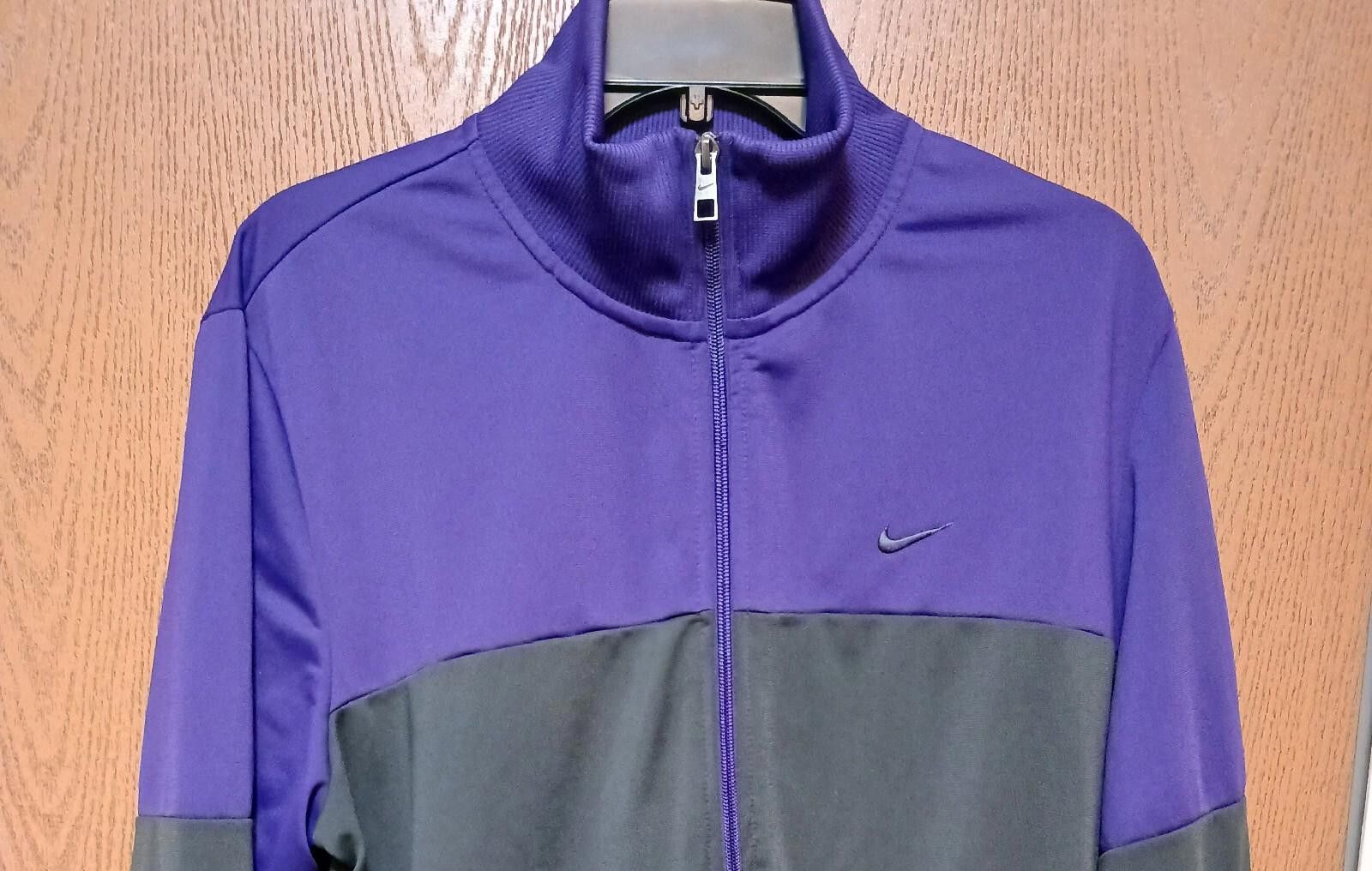 Nike Nike Men's Track Jacket - Purple & Gray Size US L / EU 52-54 / 3 - 2 Thumbnail