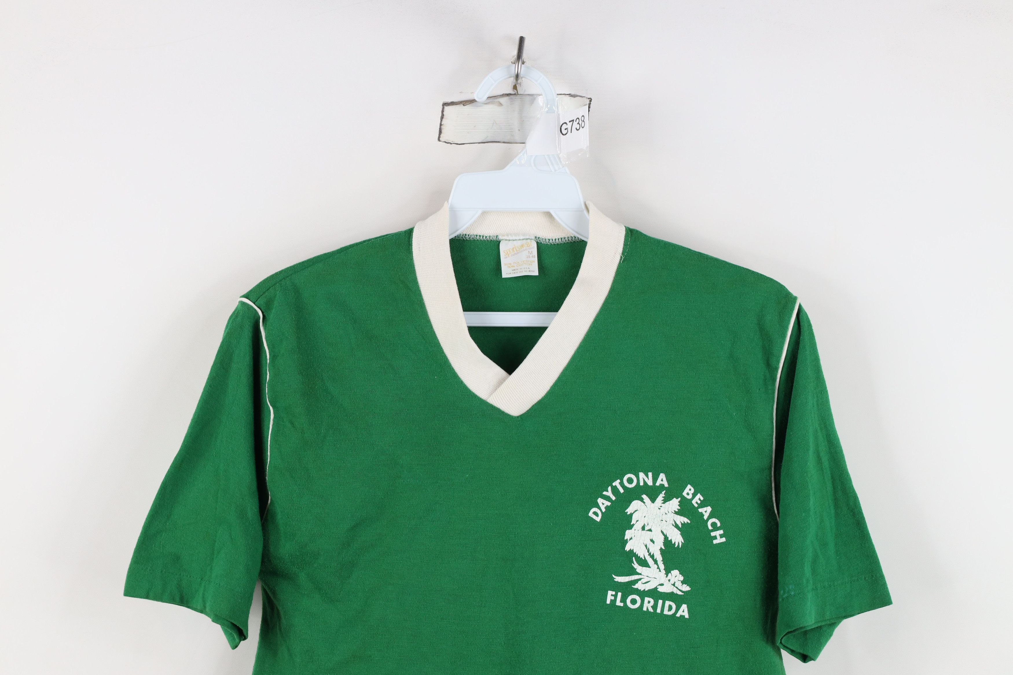 Vintage Vintage 70s 80s Daytona Beach Florida Beach T-Shirt USA Size M / US 6-8 / IT 42-44 - 2 Thumbnail