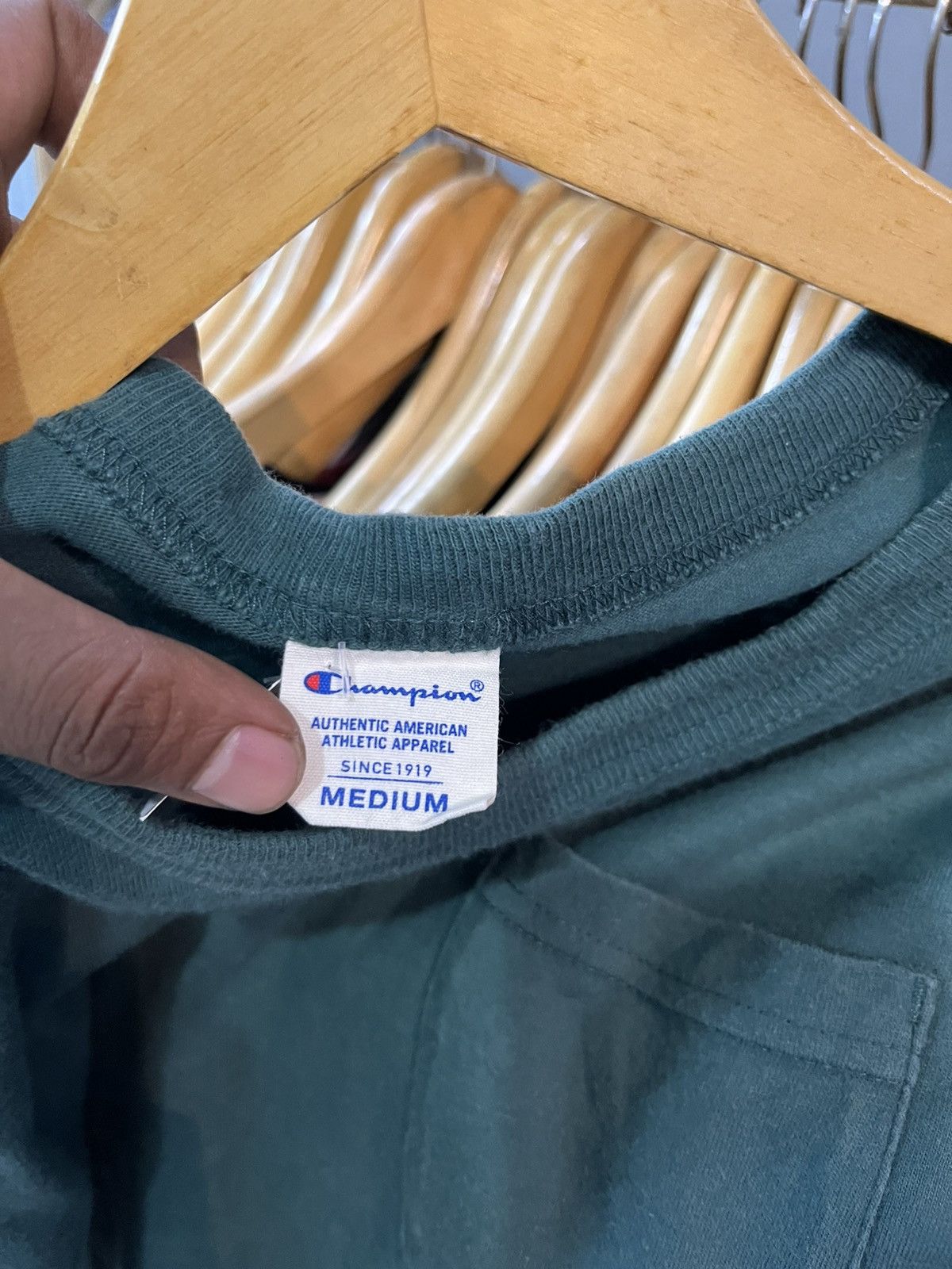 Champion Vintage Pocket tee champion shirt short sleeve Size US M / EU 48-50 / 2 - 6 Thumbnail