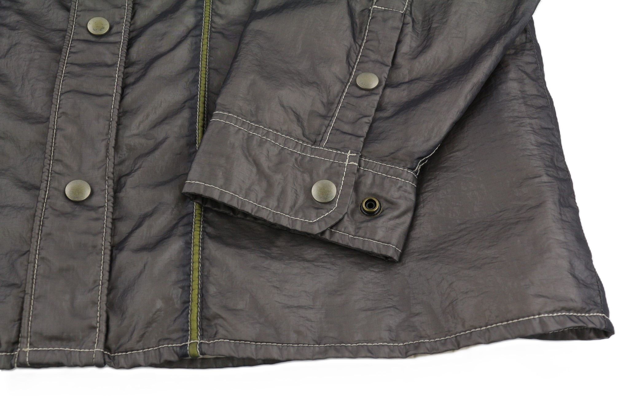Diesel S-U24 L Snap Buttons Shiny Polo Collar Jacket 81738 Size US L / EU 52-54 / 3 - 6 Thumbnail
