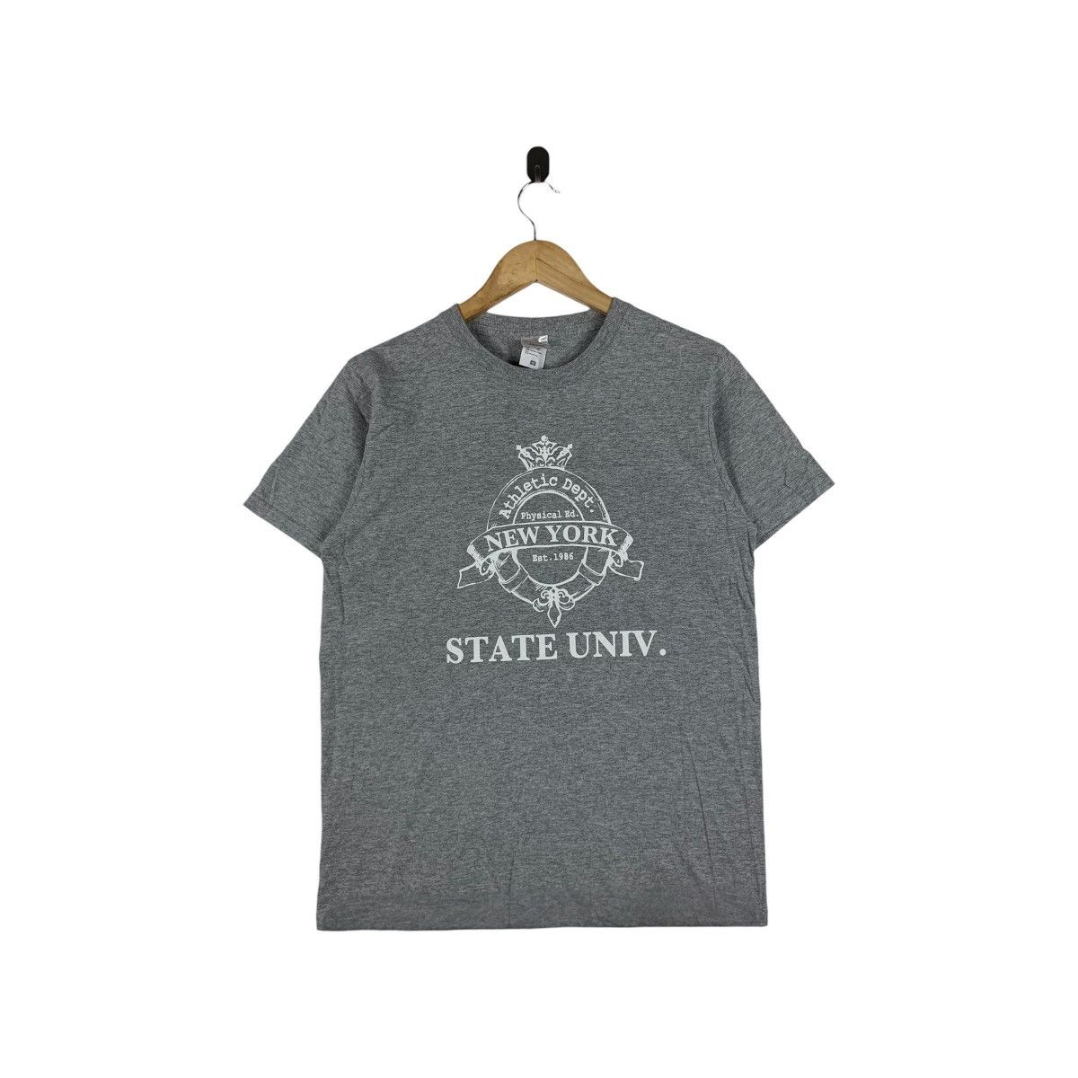 Fruit Of The Loom Vintage NEW YORK STATE UNIVERSITY Athletic Dept Tee Shirt Size M / US 6-8 / IT 42-44 - 1 Thumbnail