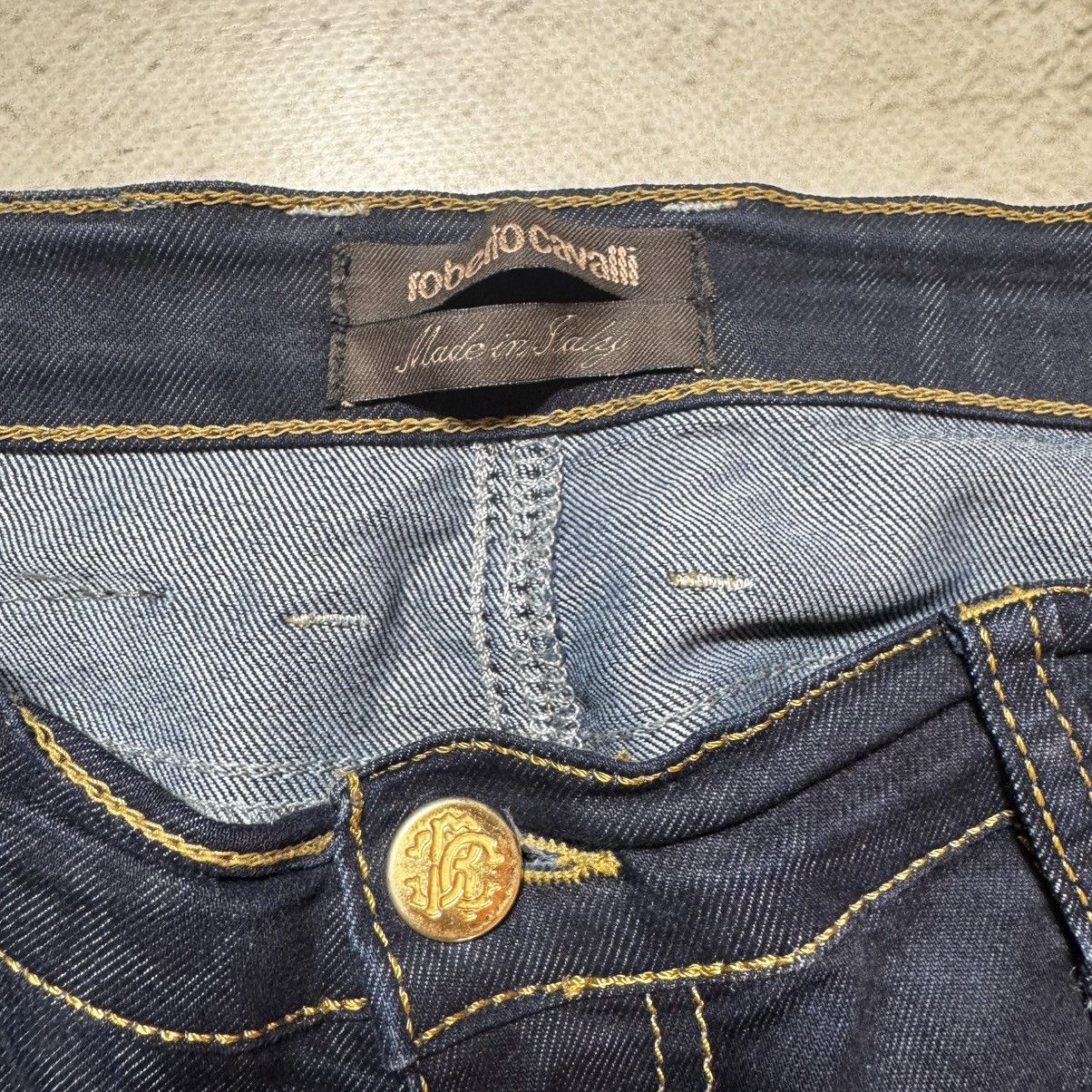 Roberto Cavalli roberto cavalli jeans with big logo leopard pattern Size 27" / US 4 / IT 40 - 9 Thumbnail