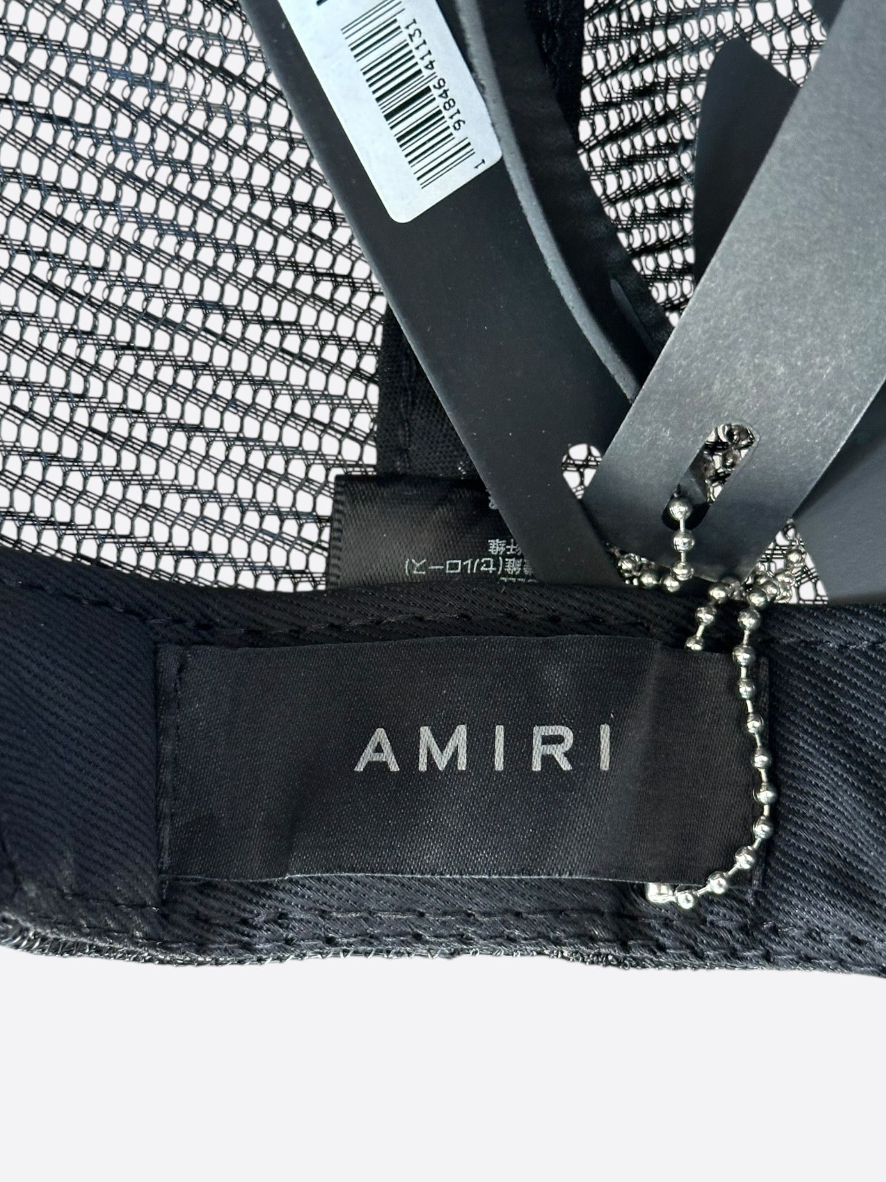 Amiri Amiri Purple & Black MA Logo Trucker Hat Size ONE SIZE - 6 Thumbnail