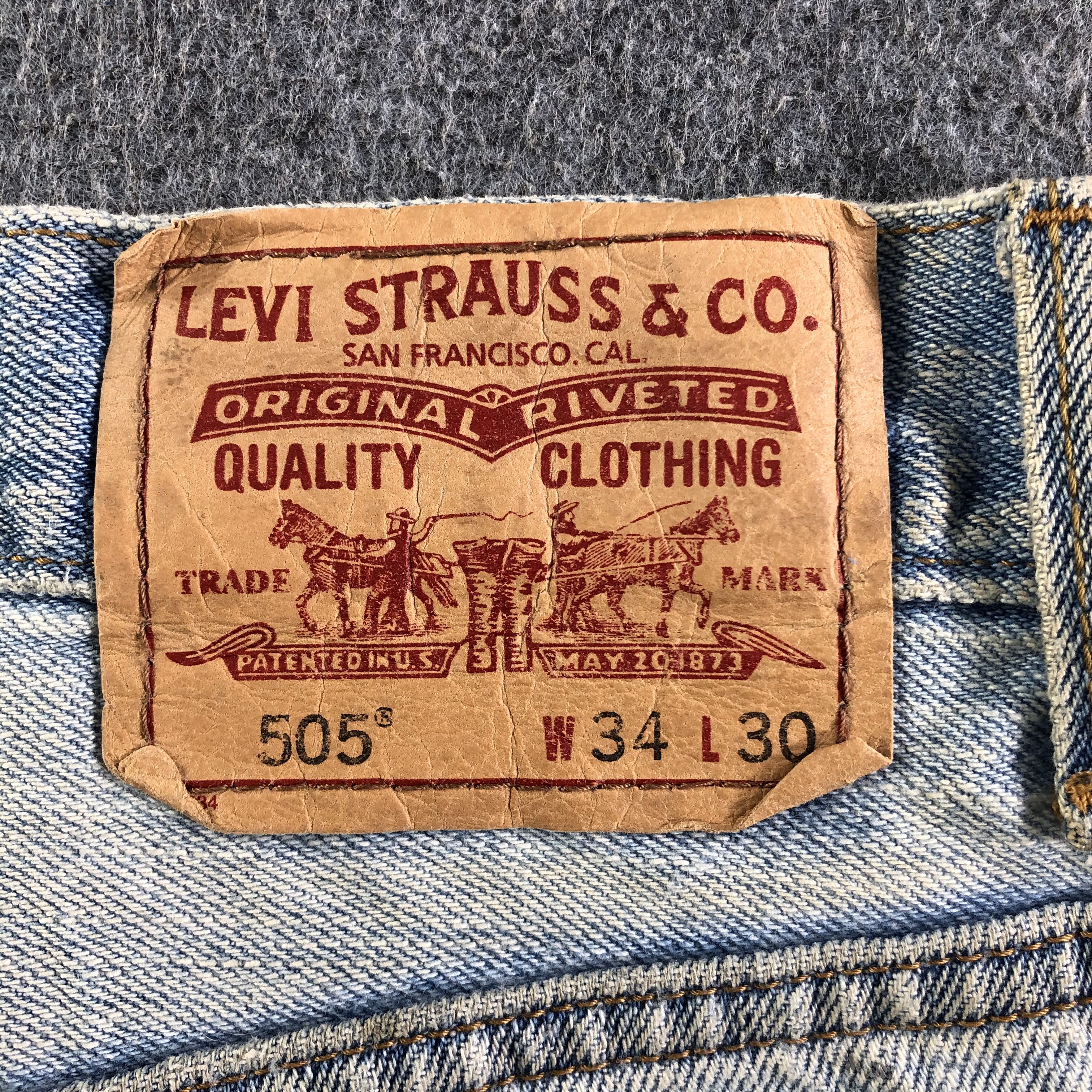 Levi's Vintage Light Wash Levis 505 Jeans-J4269 Size US 34 / EU 50 - 5 Thumbnail