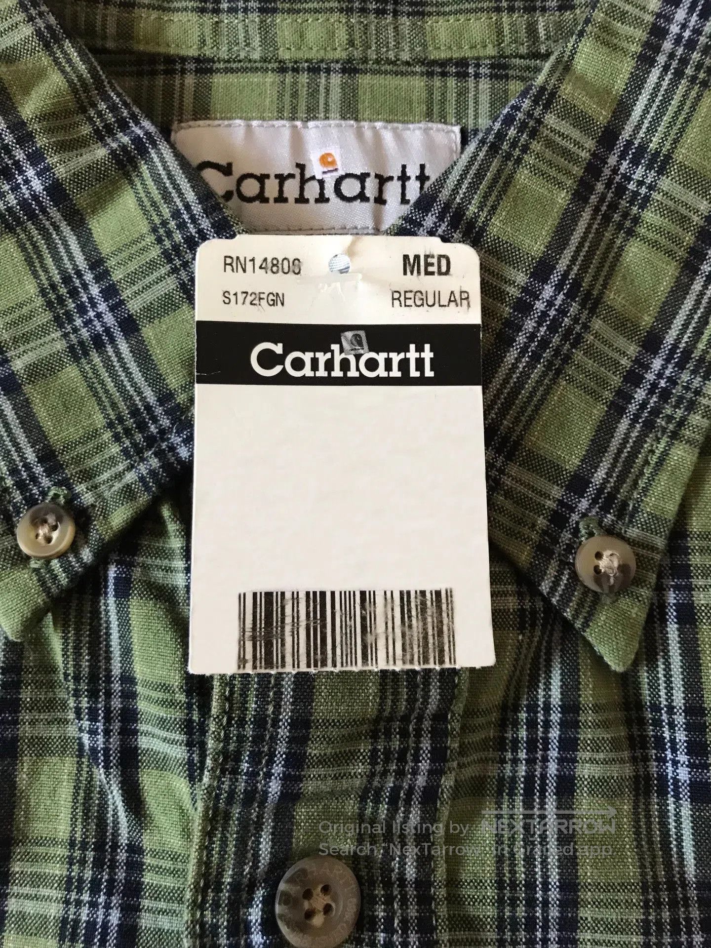 Carhartt Carhartt S172 FGN Work Shirt. Size US M / EU 48-50 / 2 - 7 Thumbnail