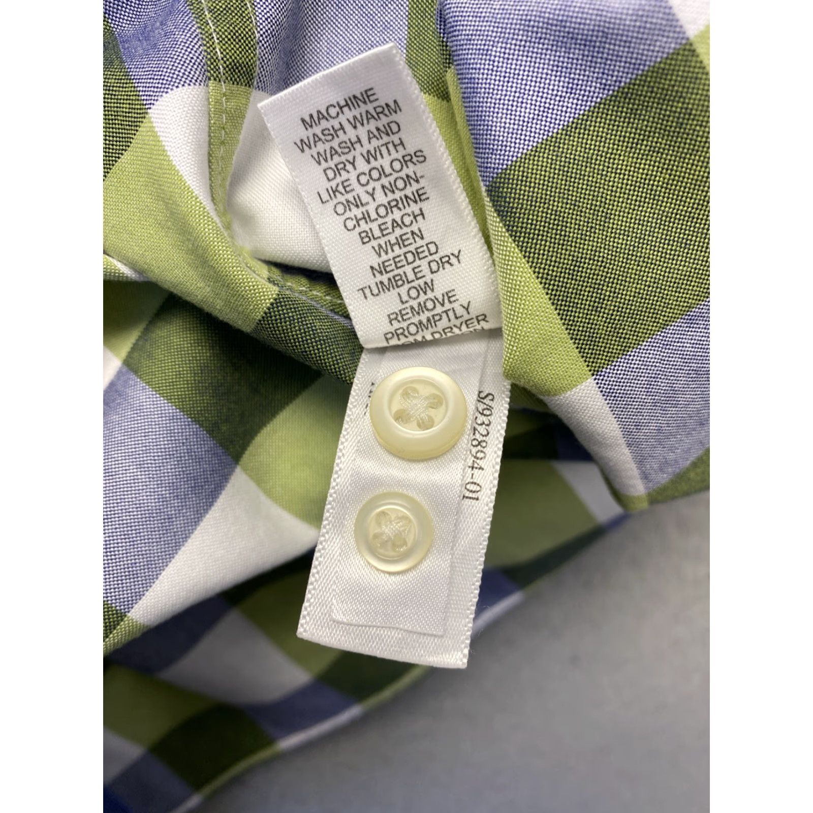 Banana Republic Banana Republic Button Shirt Men’s M Slim Green Blue Gray Check Plaid /167-27 Size US M / EU 48-50 / 2 - 7 Thumbnail