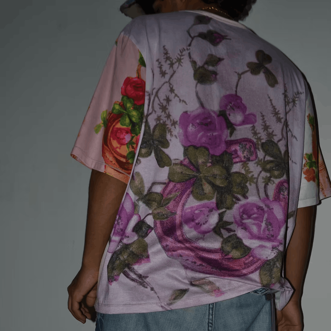 Ss2022 Psychedelic Kittens All Over Floral Graphic T-Shirt, Men's (Size M) — image 3 of 5
