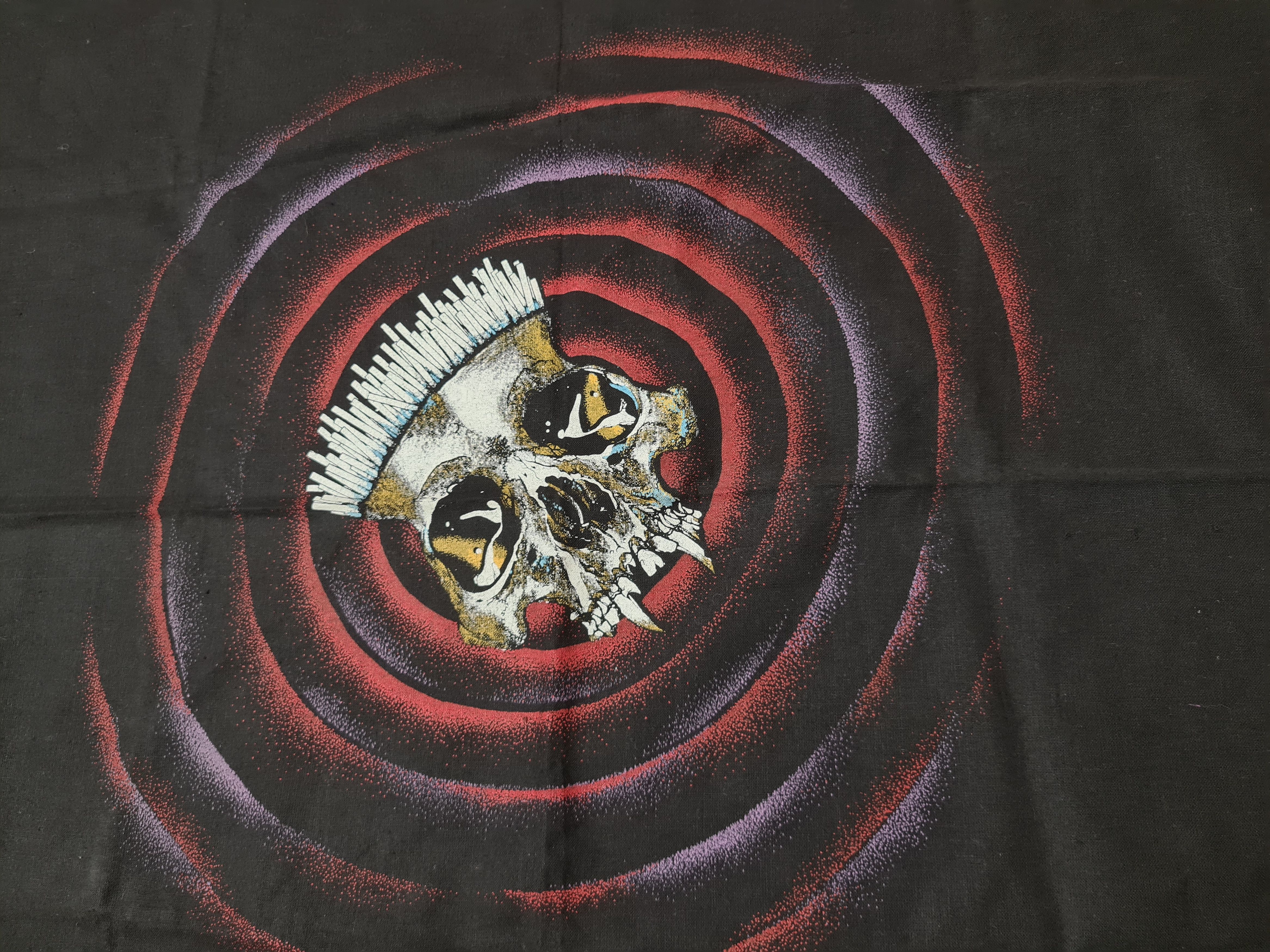 Band Tees × Metallica × Vintage VINTAGE METALLICA 1989 BANDANA FLAG VINTAGE HANDKERCHIEF Size ONE SIZE - 2 Thumbnail