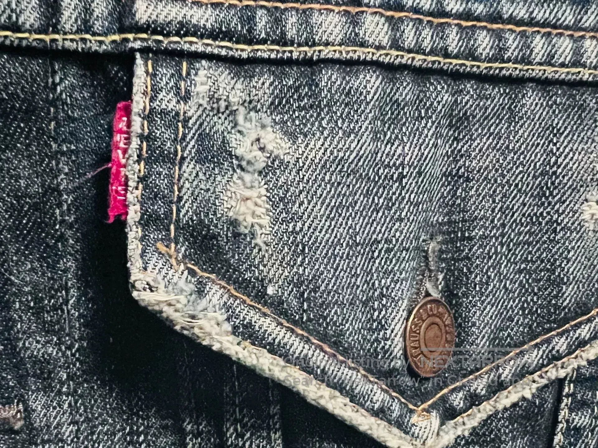 Levi's Vintage Clothing vintage levi's distressed denim jacket 70505. Size US M / EU 48-50 / 2 - 3 Thumbnail