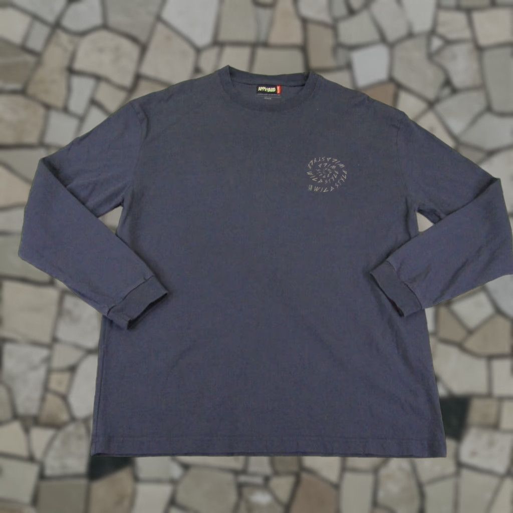 Globe VINTAGE Globe Skateboarding Shirt Mens Medium Blue Cotton Long Sleeve Crew Neck Logo Skater 90s Size US M / EU 48-50 / 2 - 1 Thumbnail