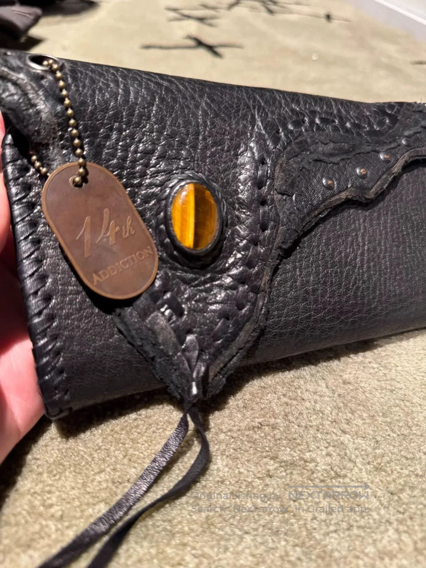14th Addiction 14th Addiction Long Sheepskin Gem Wallet. Size ONE SIZE - 2 Thumbnail