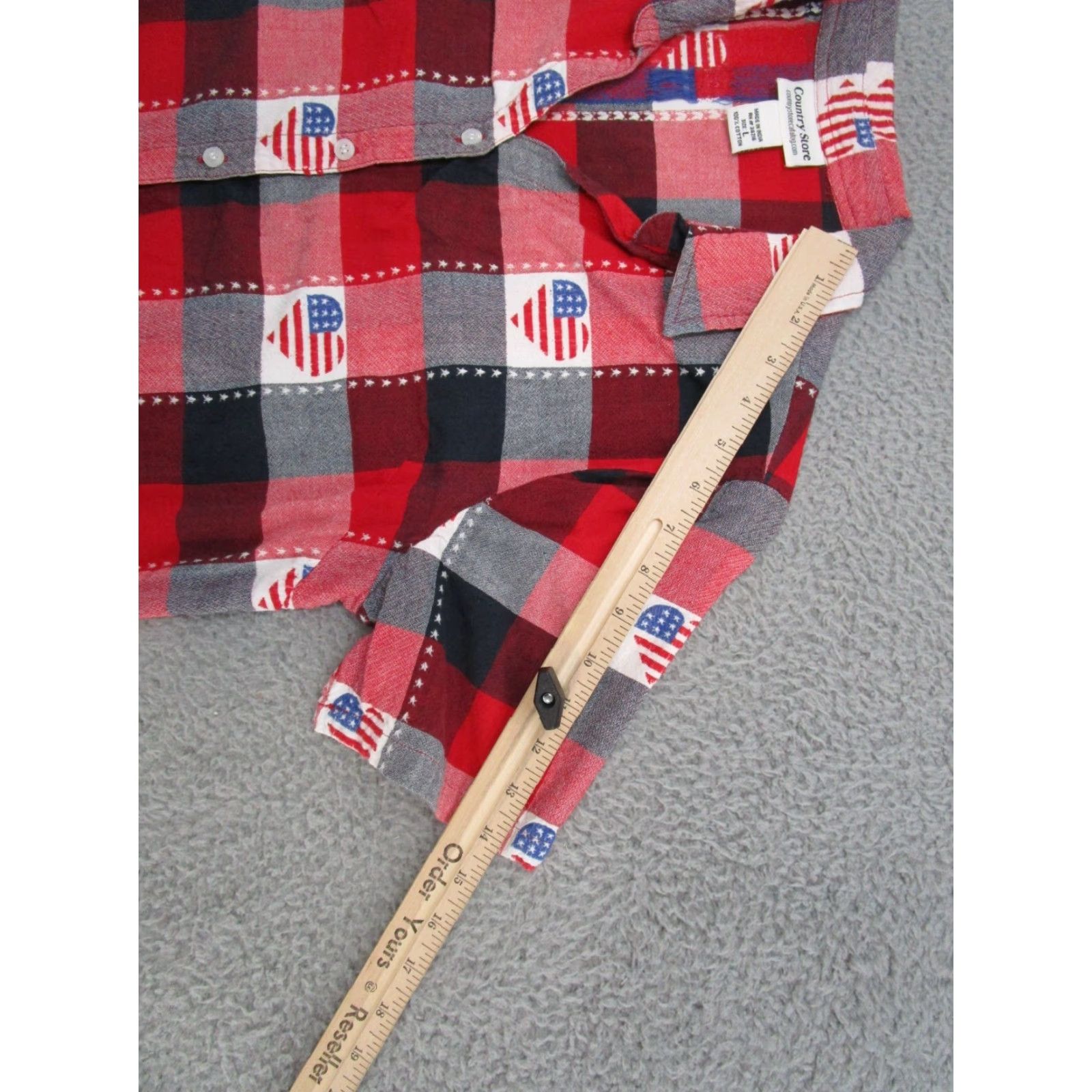 Vintage Country Store Y2K Patriotic Heart Button Up Shirt Women's L XS? Size L / US 10 / IT 46 - 6 Thumbnail