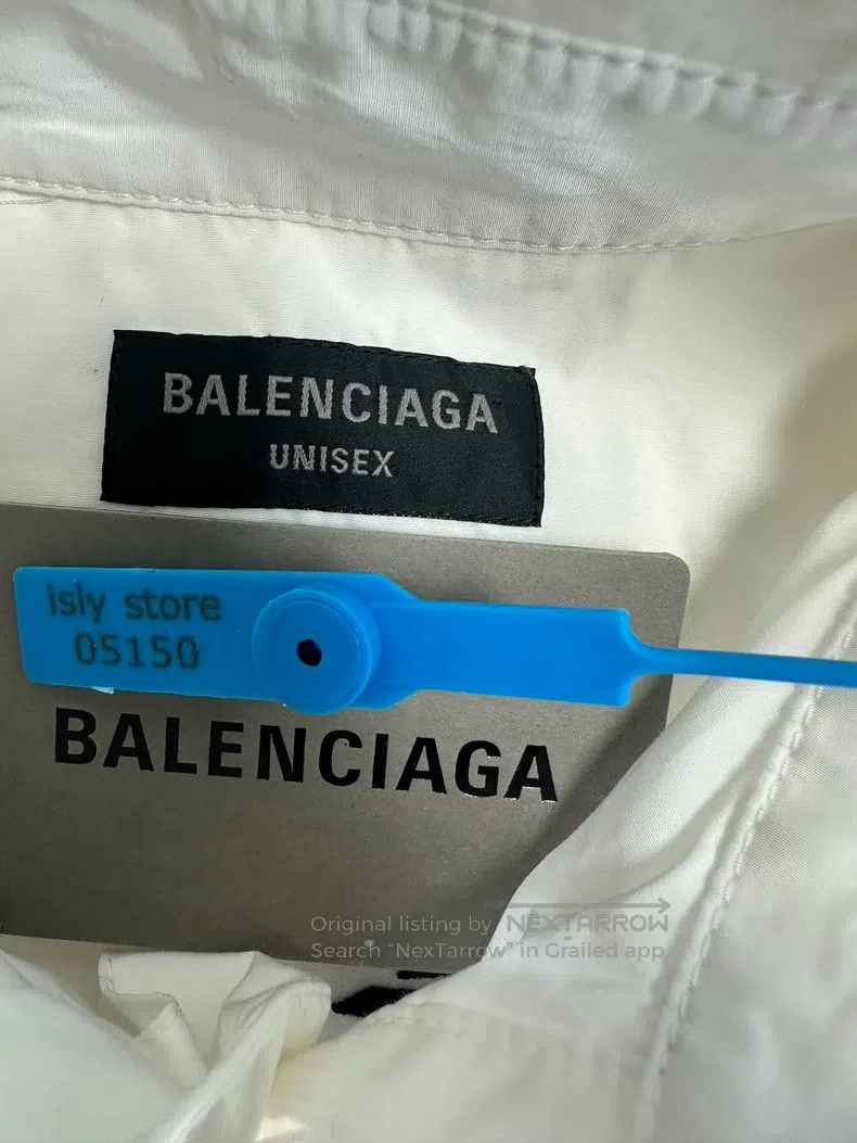 Balenciaga Balenciaga Letter Printed Lapel Single Breasted Long Sleev Size US S / EU 44-46 / 1 - 4 Thumbnail