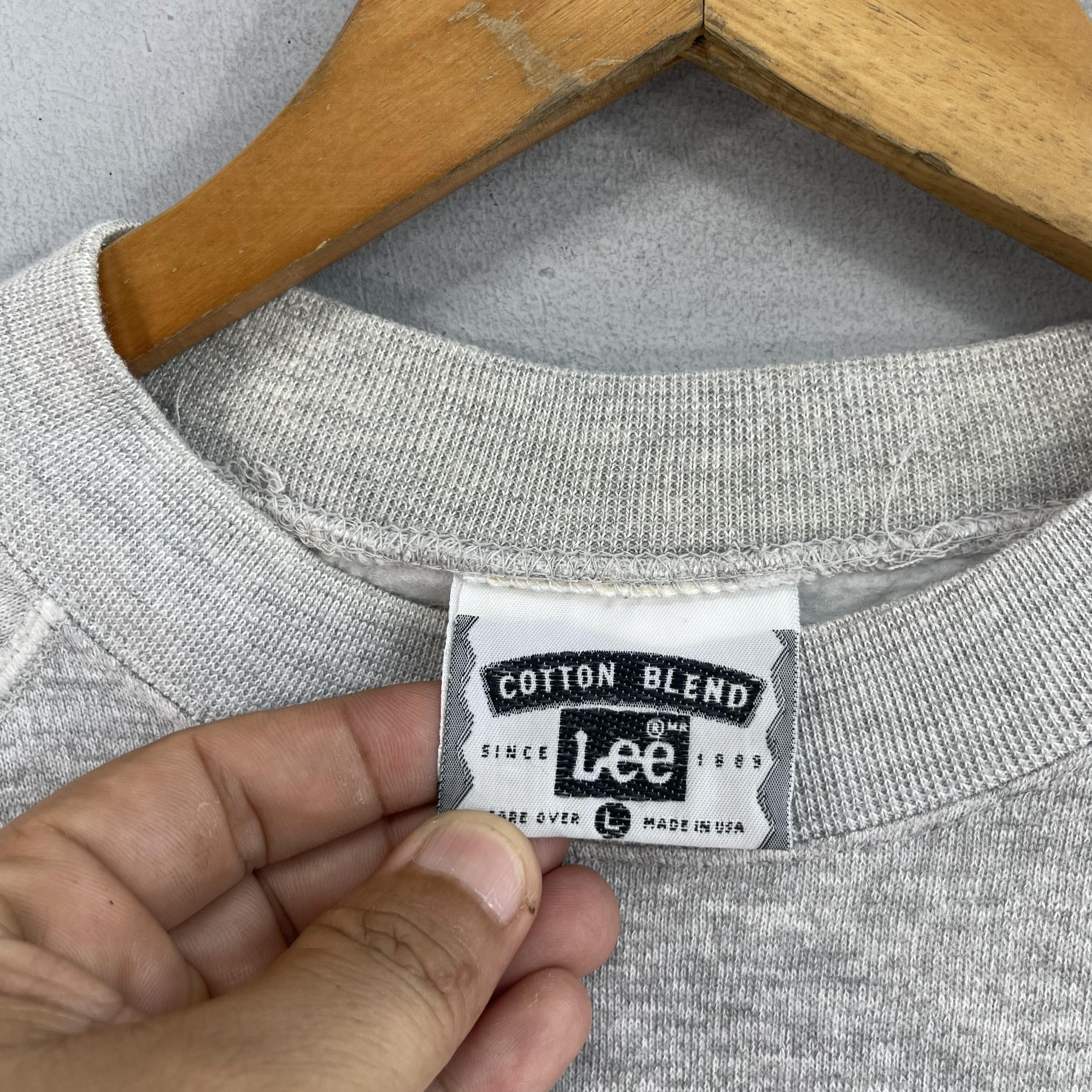 Lee × Vintage Vintage LEE Spellout Big Logo Printed Crewneck Sweatshirt Size US M / EU 48-50 / 2 - 4 Thumbnail