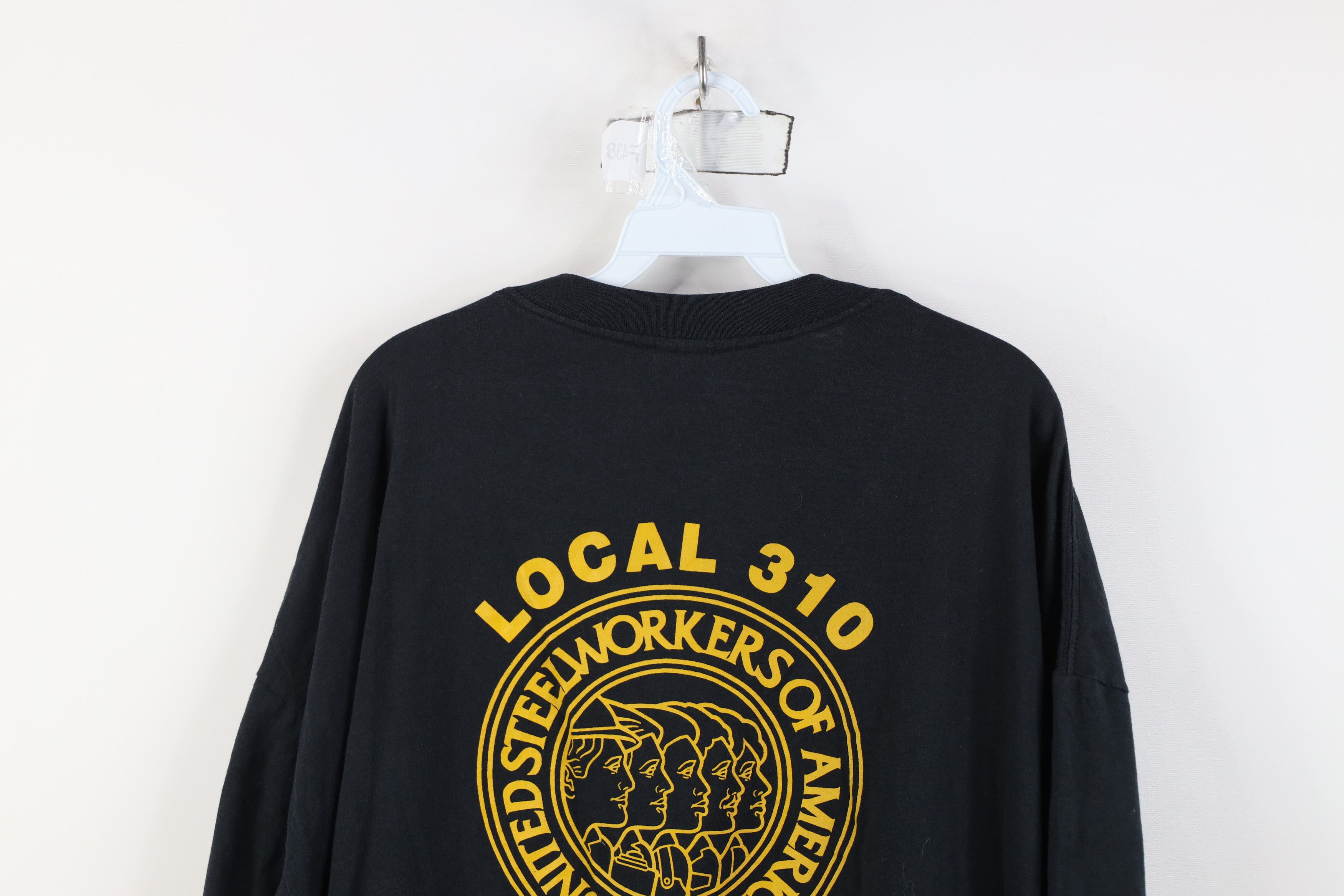 Vintage Vintage 90s Local 310 USWA United Steelworkers Union T-Shirt Size US XXL / EU 58 / 5 - 15 Thumbnail