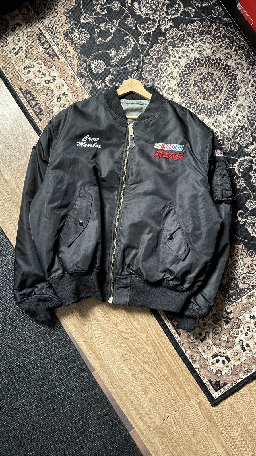Vintage NASCAR BOMBER REVERSIBLE Size US XXL / EU 58 / 5 - 1 Thumbnail