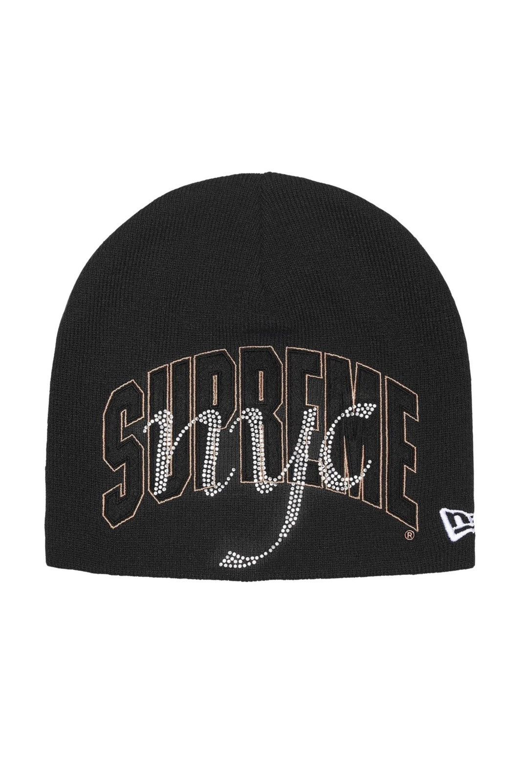 Supreme New Era® Rhinestone Beanie black Supreme Supreme New Era® Rhinestone Beanie Black available to ship