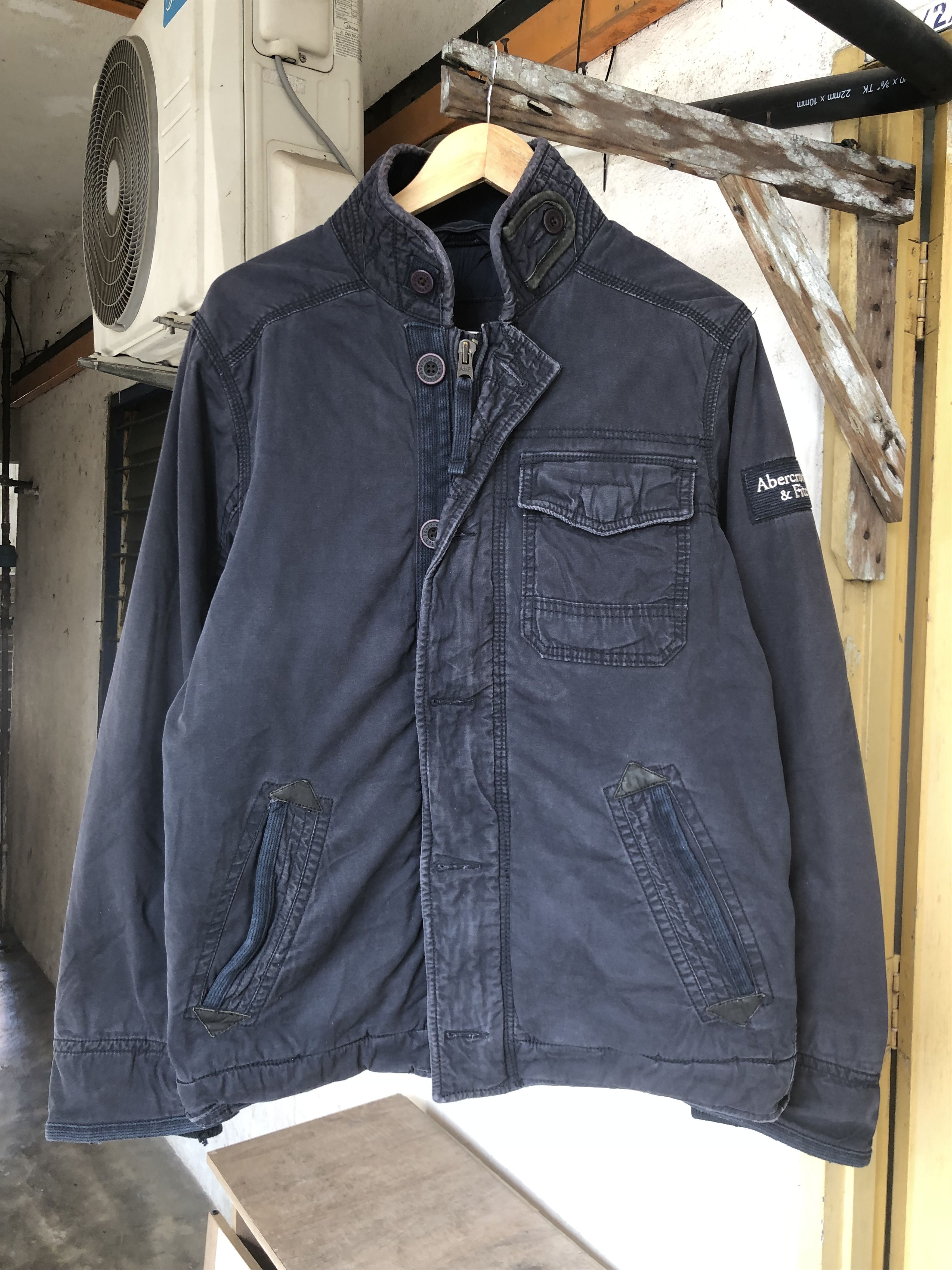 Vintage Abercrombie M65 Faded Army Jacket Heavy