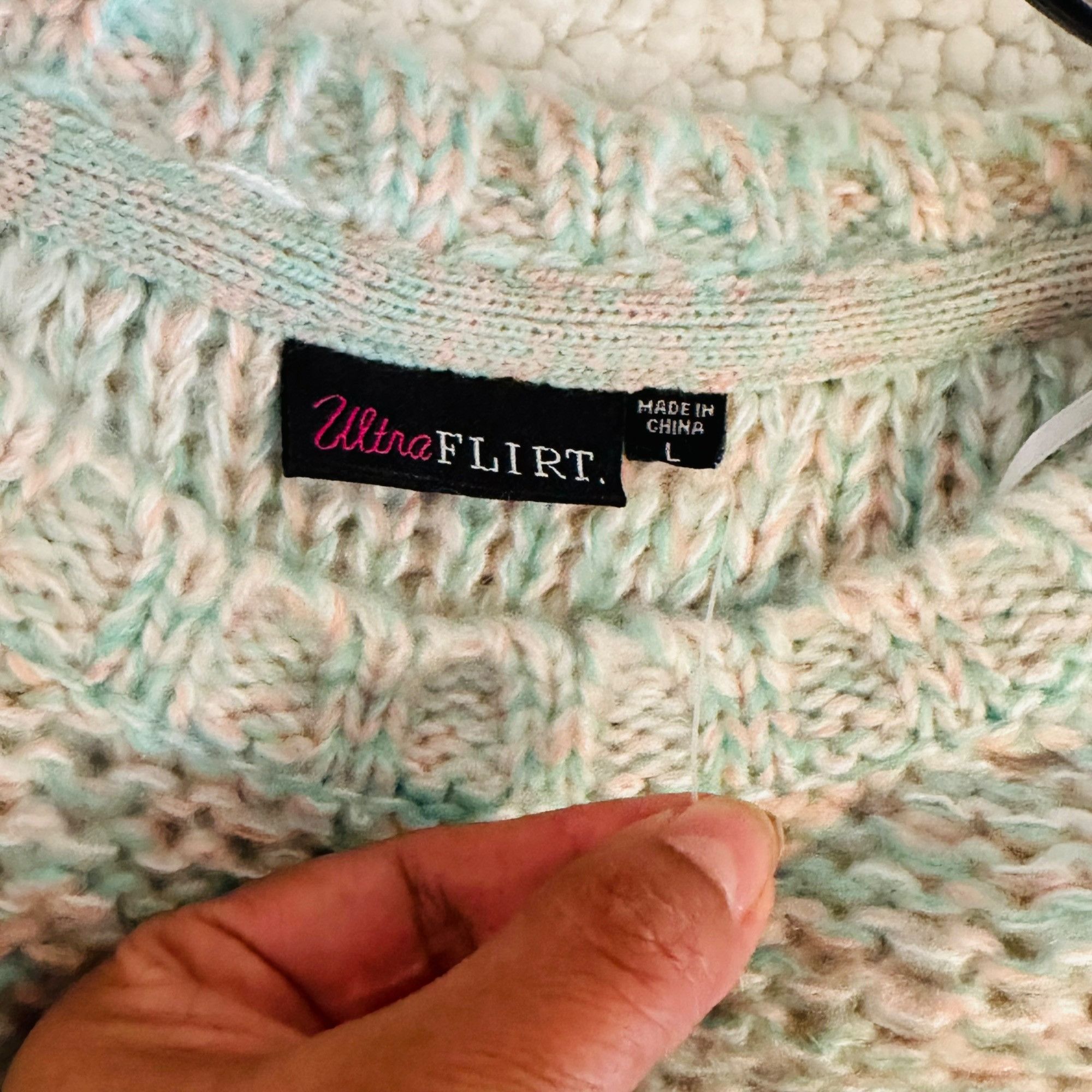 Other ✨Ultra Flirt Womens Sz L Long Sleeve Knit Sweater Blue Ombre Size L / US 10 / IT 46 - 4 Thumbnail