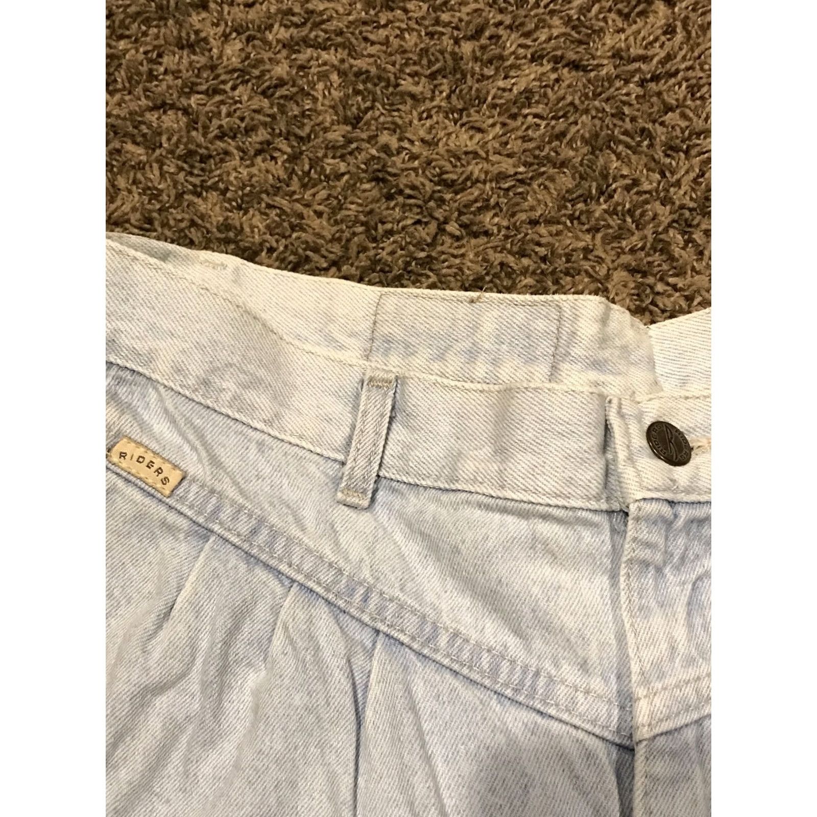 Lee VINTAGE Lee Riders Womens Jeans Mom 16M Blue Light Wash 34in Waist 29in Inseam USA B19 Size 38" / US 16 / IT 52 - 2 Thumbnail