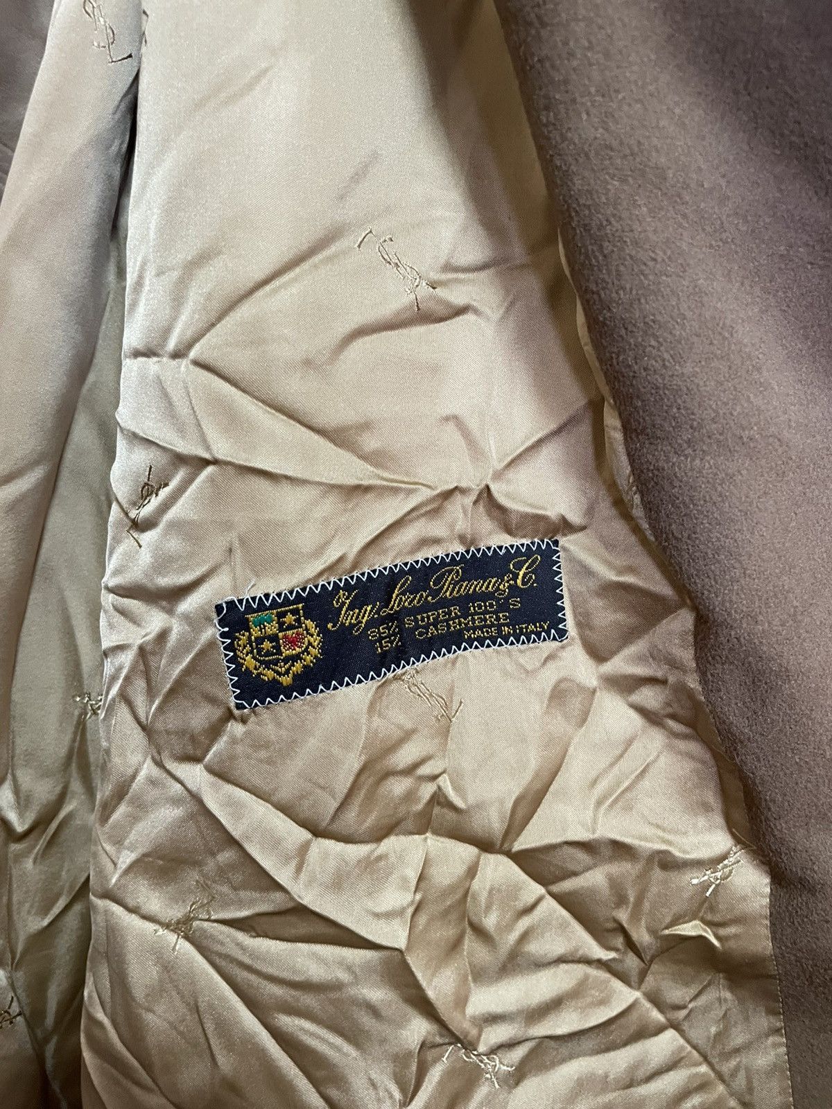 Loro Piana × Yves Saint Laurent Wool YSL Coat Heavy Cashmere Soft Loro Piana trench yves Size US L / EU 52-54 / 3 - 3 Thumbnail