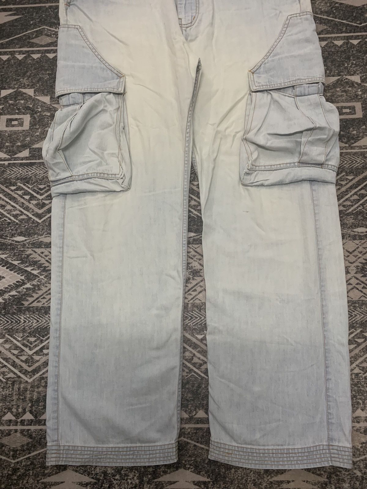 Issey Miyake 90s TSUMORI CHISATO BAGGY MULTIPOCKET JEANS Size US 31 - 4 Thumbnail