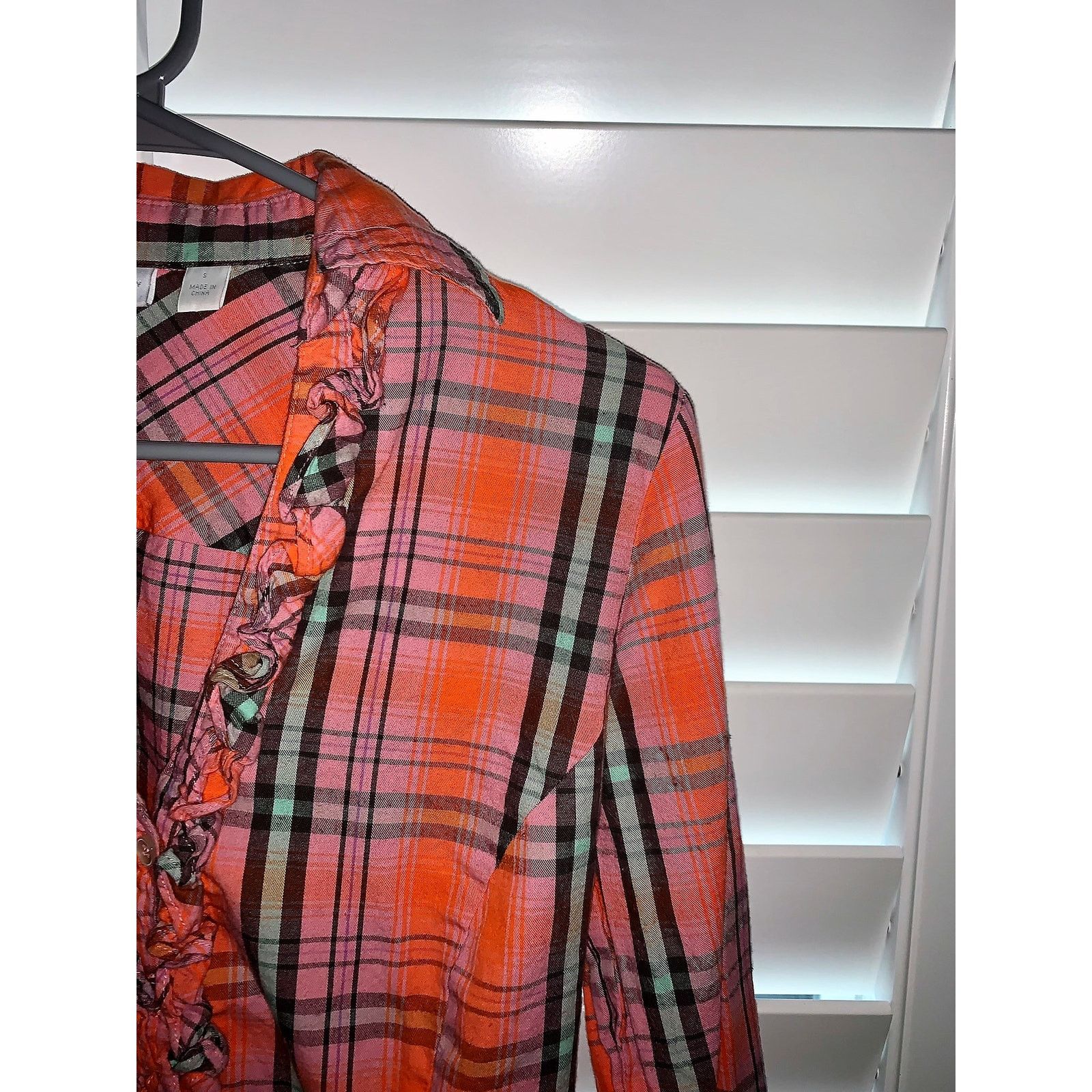 Other Woman's New York & Company Long Sleeve Plaid Blouse Size US S / EU 44-46 / 1 - 6 Thumbnail