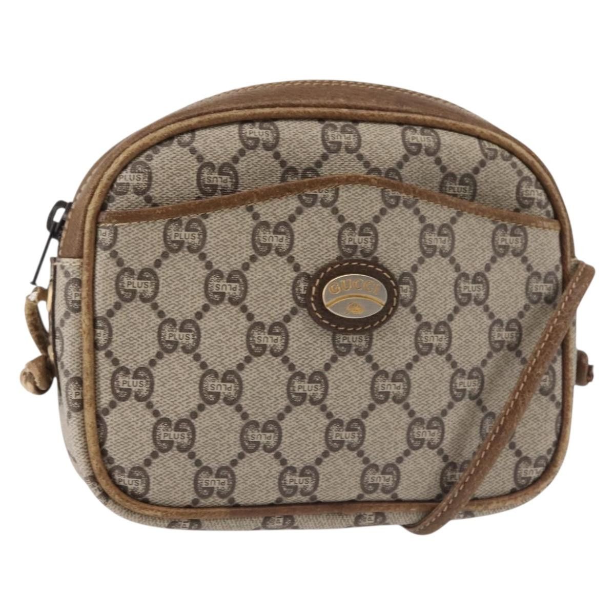 Gucci GUCCI GG Plus Supreme Shoulder Bag Pvc Leather Beige Gold Size ONE SIZE - 1 Thumbnail