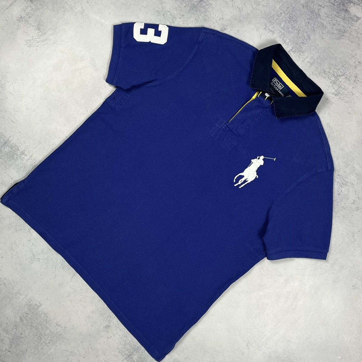 Polo Ralph Lauren Vintage Polo Ralph Lauren 3 Big Logo Polo Rugby Shirt 90’s Size US L / EU 52-54 / 3 - 1 Thumbnail
