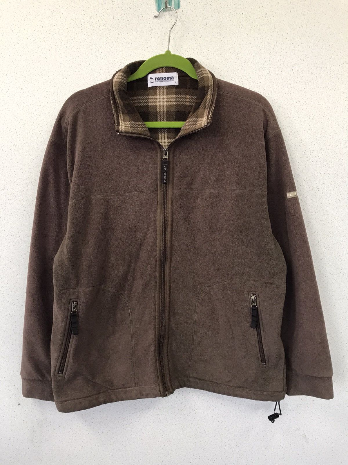 image of U.p Renoma Fleece Jacket in Brown, Men's (Size Large)