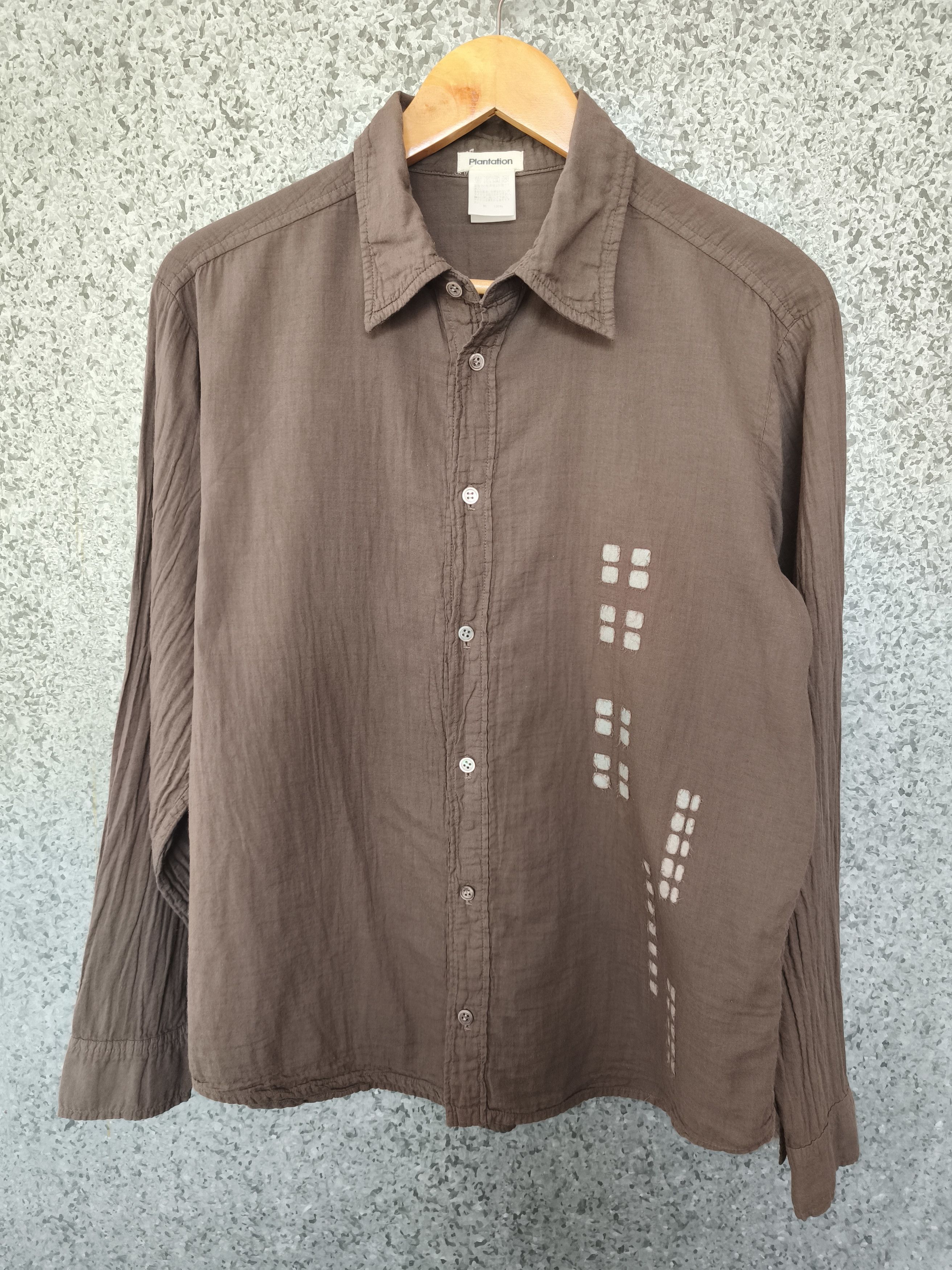 Issey Miyake 🔥 Plantation by Issey Miyake shirt ribbed design button up Size US M / EU 48-50 / 2 - 1 Thumbnail